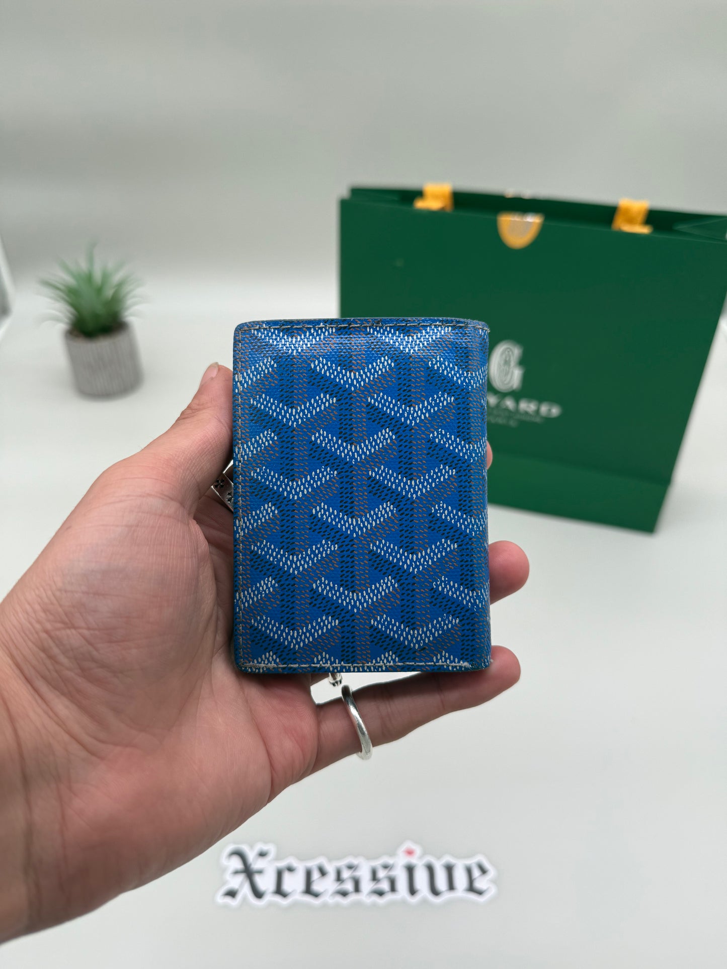 Goyard Saint Marc Card Holder Sky Blue