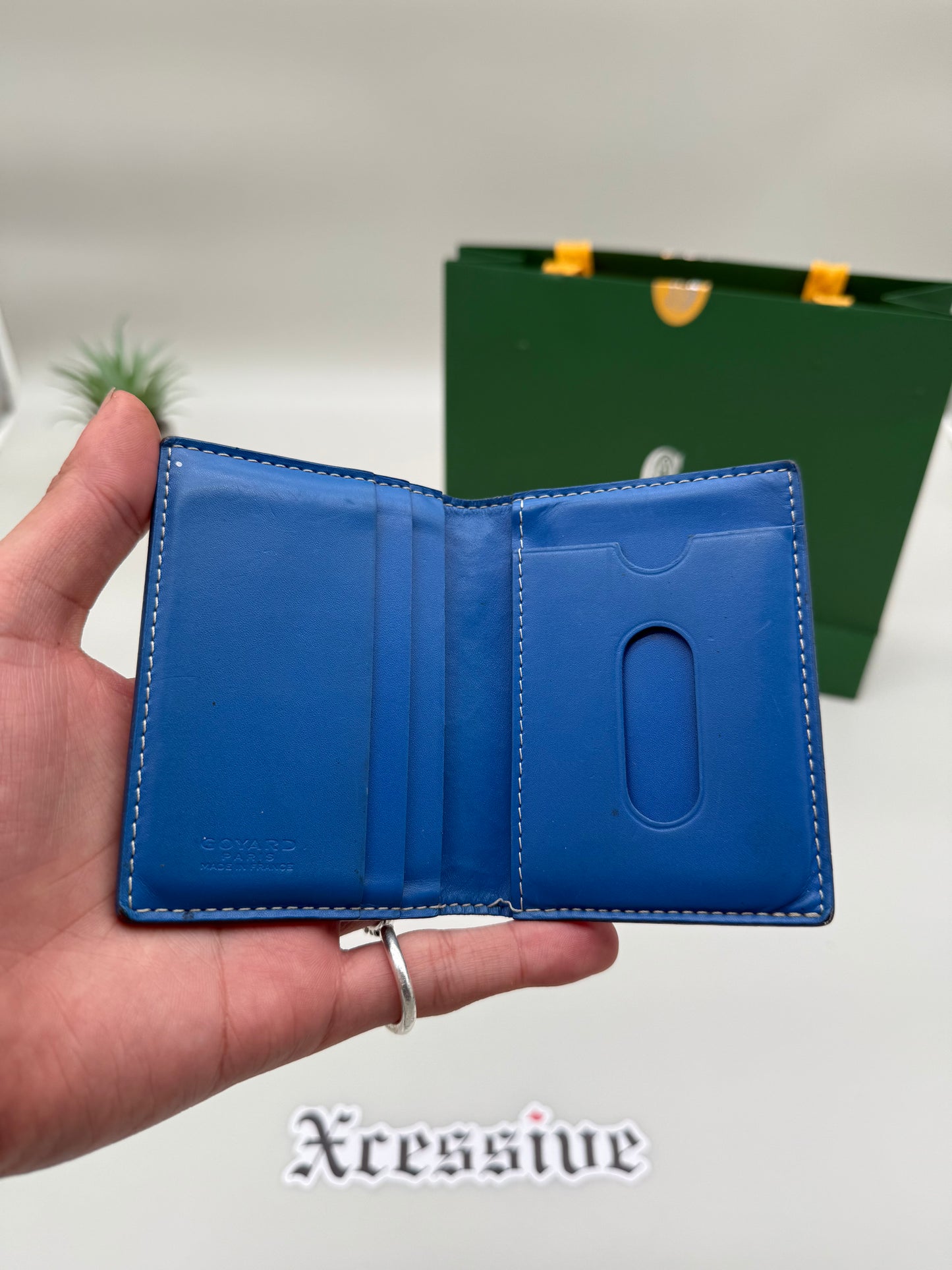 Goyard Saint Marc Card Holder Sky Blue
