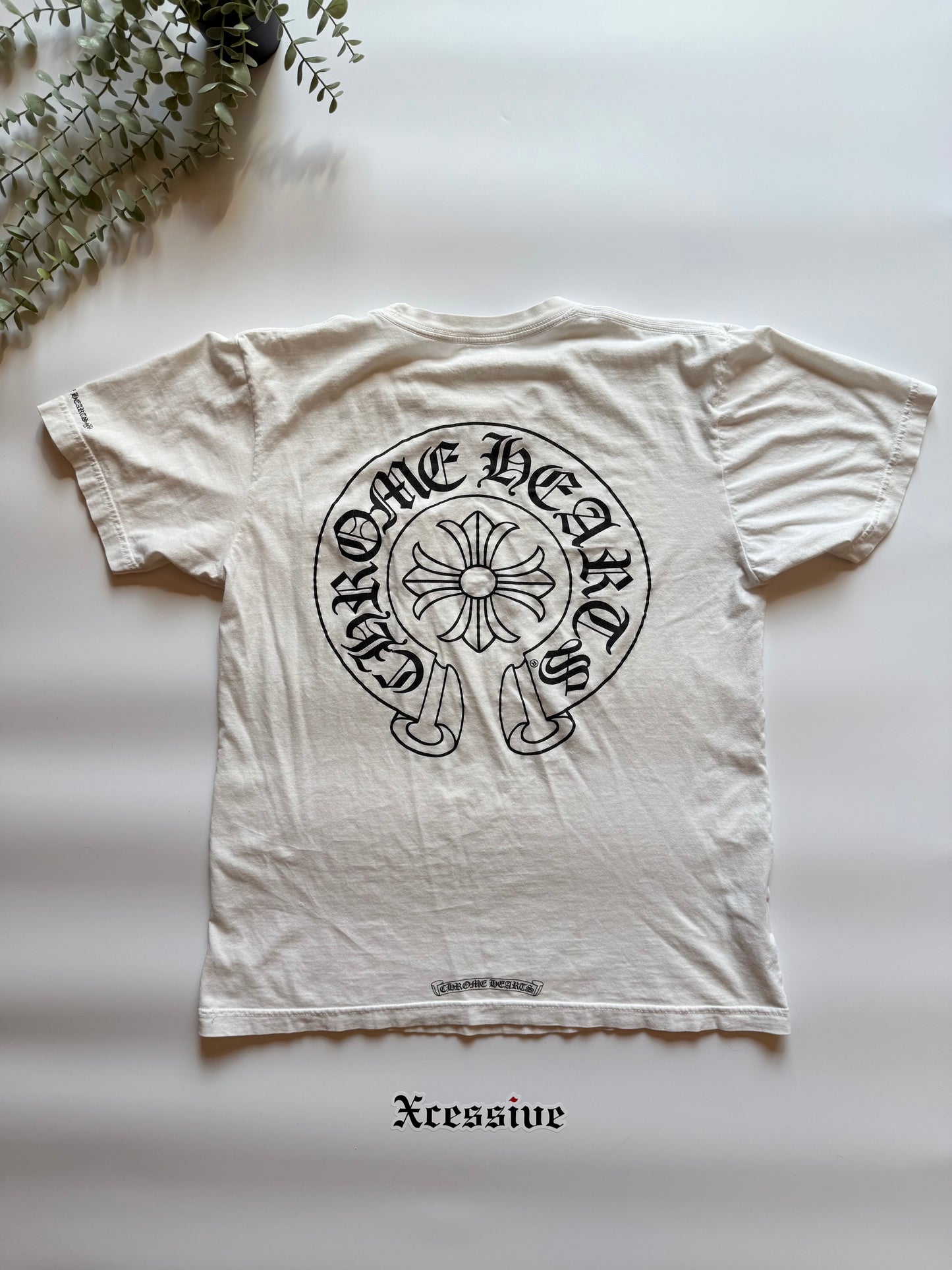 Chrome Hearts White Horseshoe Tee