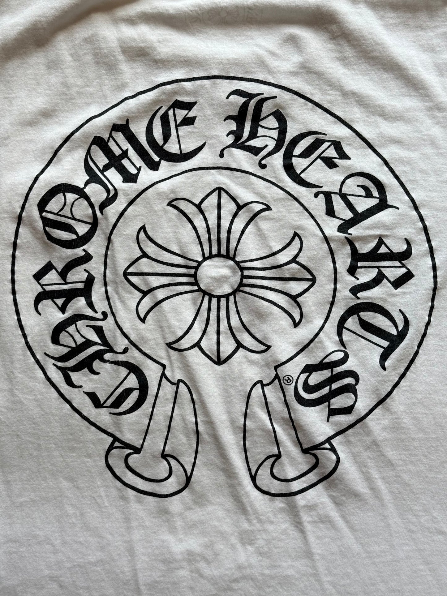 Chrome Hearts White Horseshoe Tee