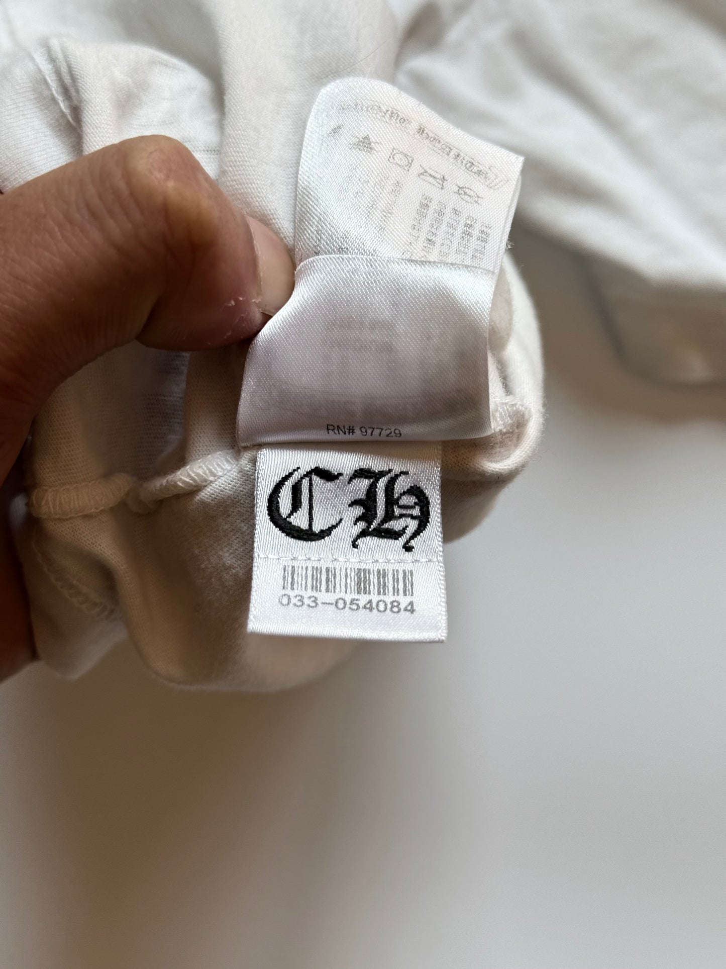Chrome Hearts White Horseshoe Tee