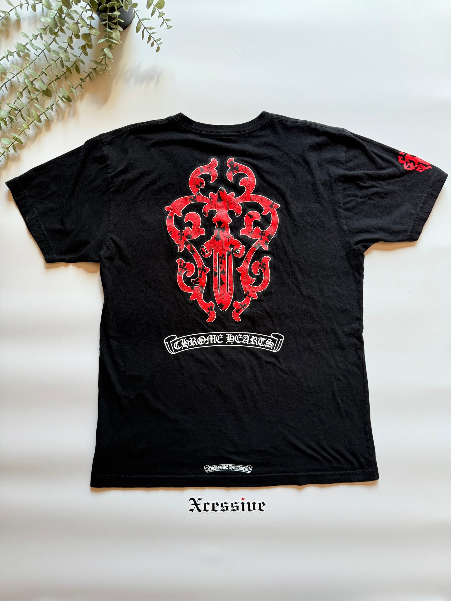 Chrome Hearts Red Dagger Tee