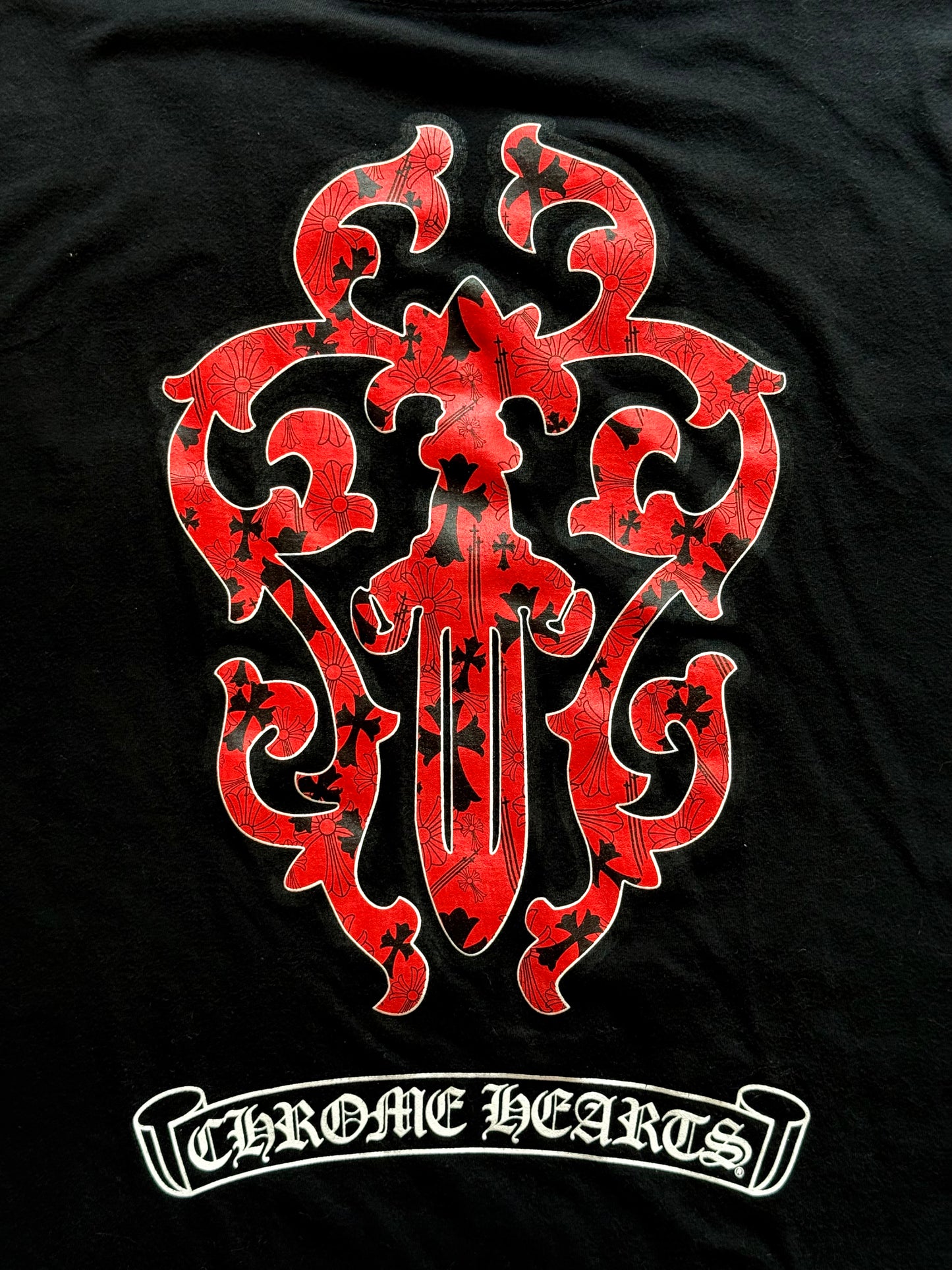 Chrome Hearts Red Dagger Tee