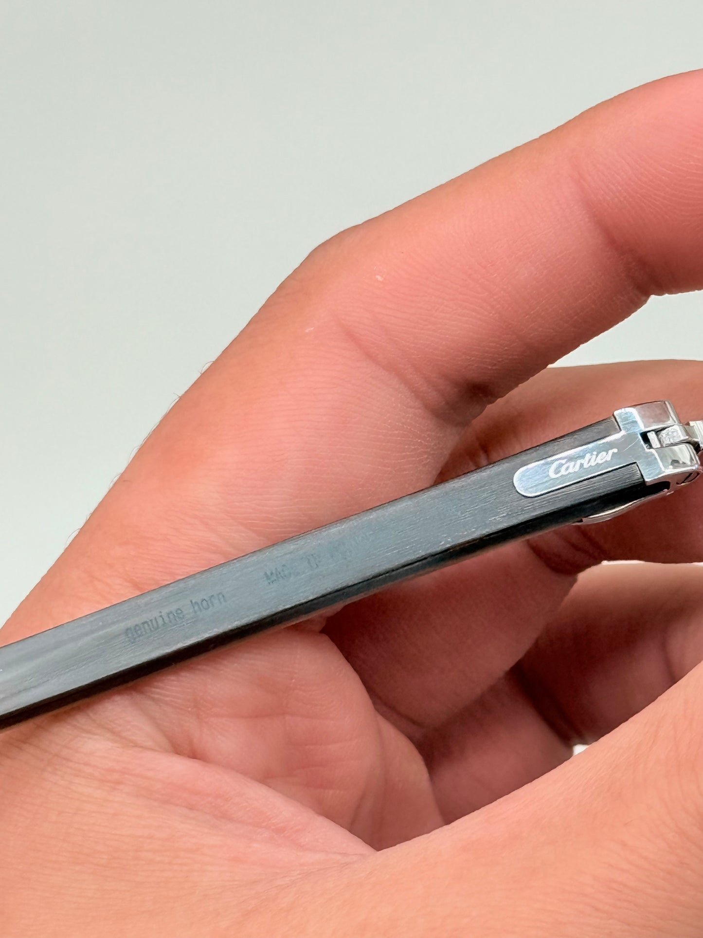 Cartier White Buffalo Horn Diamond C Glasses