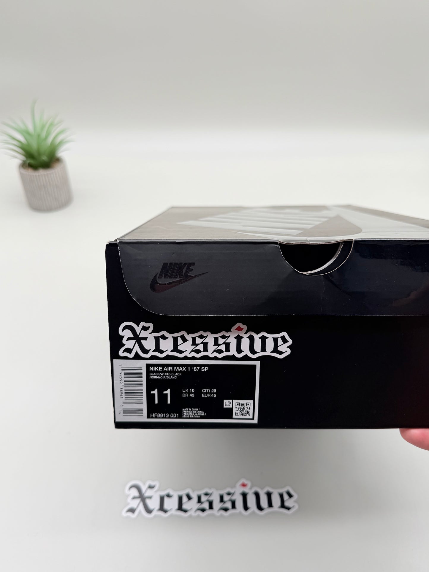 Nike Air Max 1 Supreme Black White
