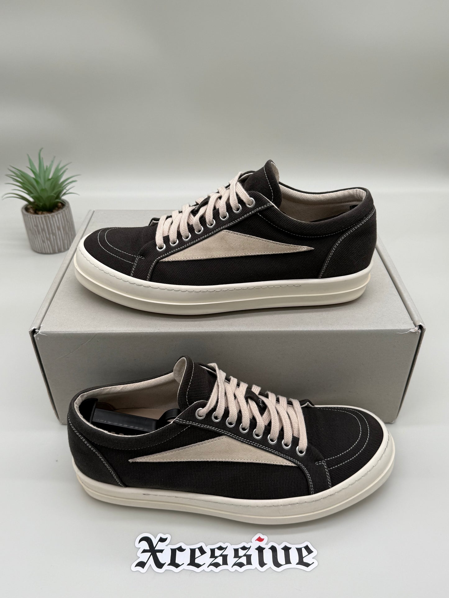 Rick Owens DRKSHDW Vintage Sneaker Black Canvas