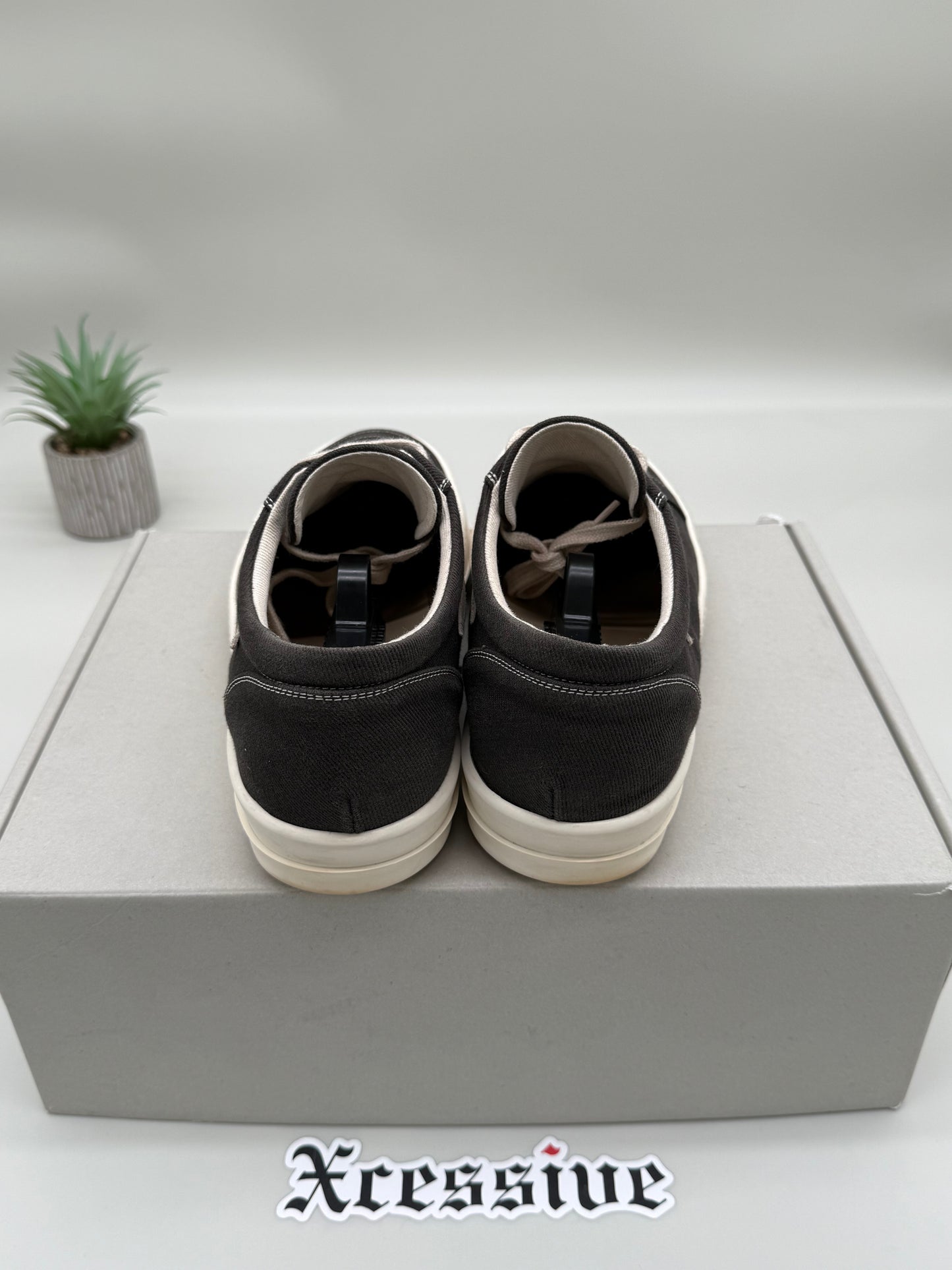 Rick Owens DRKSHDW Vintage Sneaker Black Canvas
