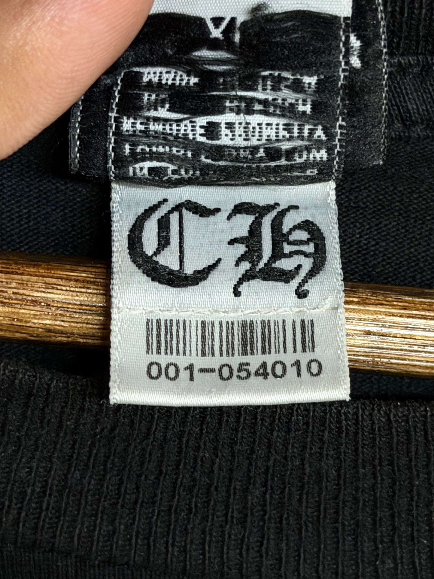 Chrome Hearts Vintage Vertical Logo Long Sleeve Tee