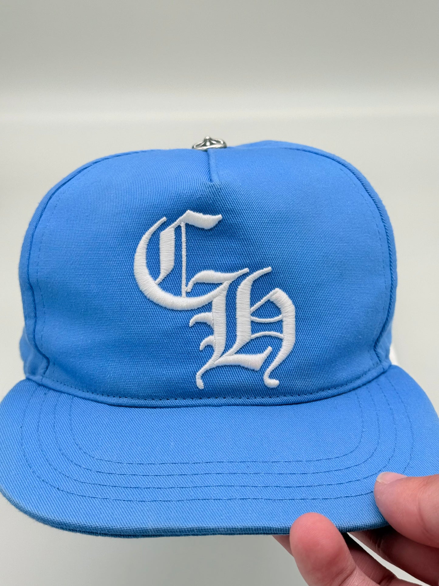 Chrome Hearts CH Light Blue Baseball Hat