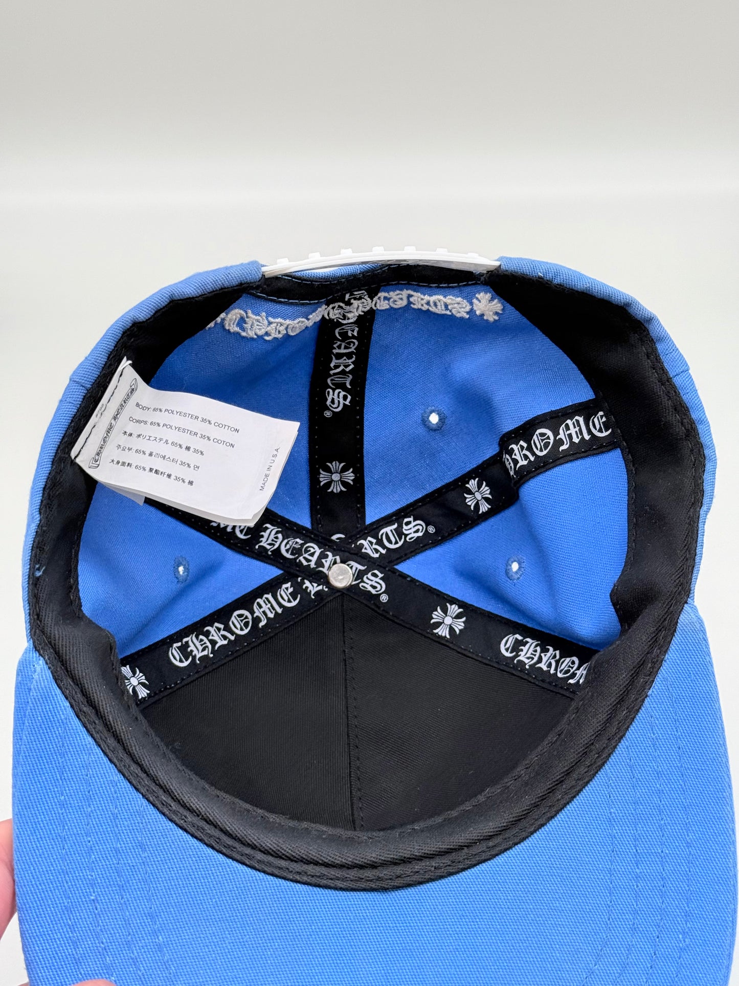 Chrome Hearts CH Light Blue Baseball Hat