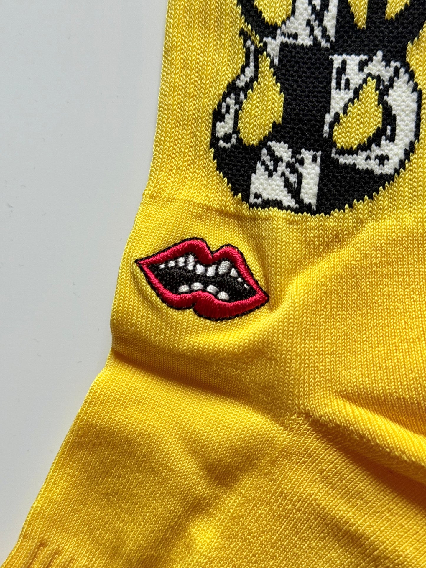 Chrome Hearts Matty Boy Yellow Flames Socks