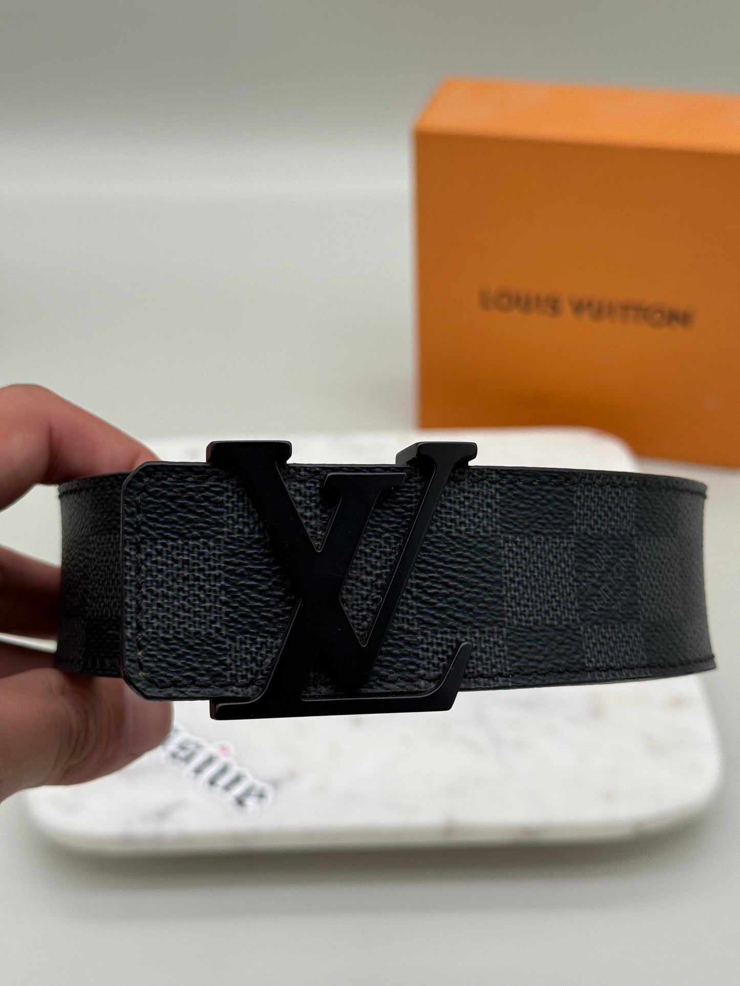 Louis Vuitton Damier Graphite Belt