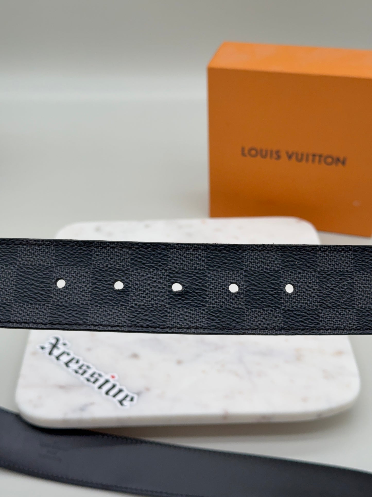 Louis Vuitton Damier Graphite Belt