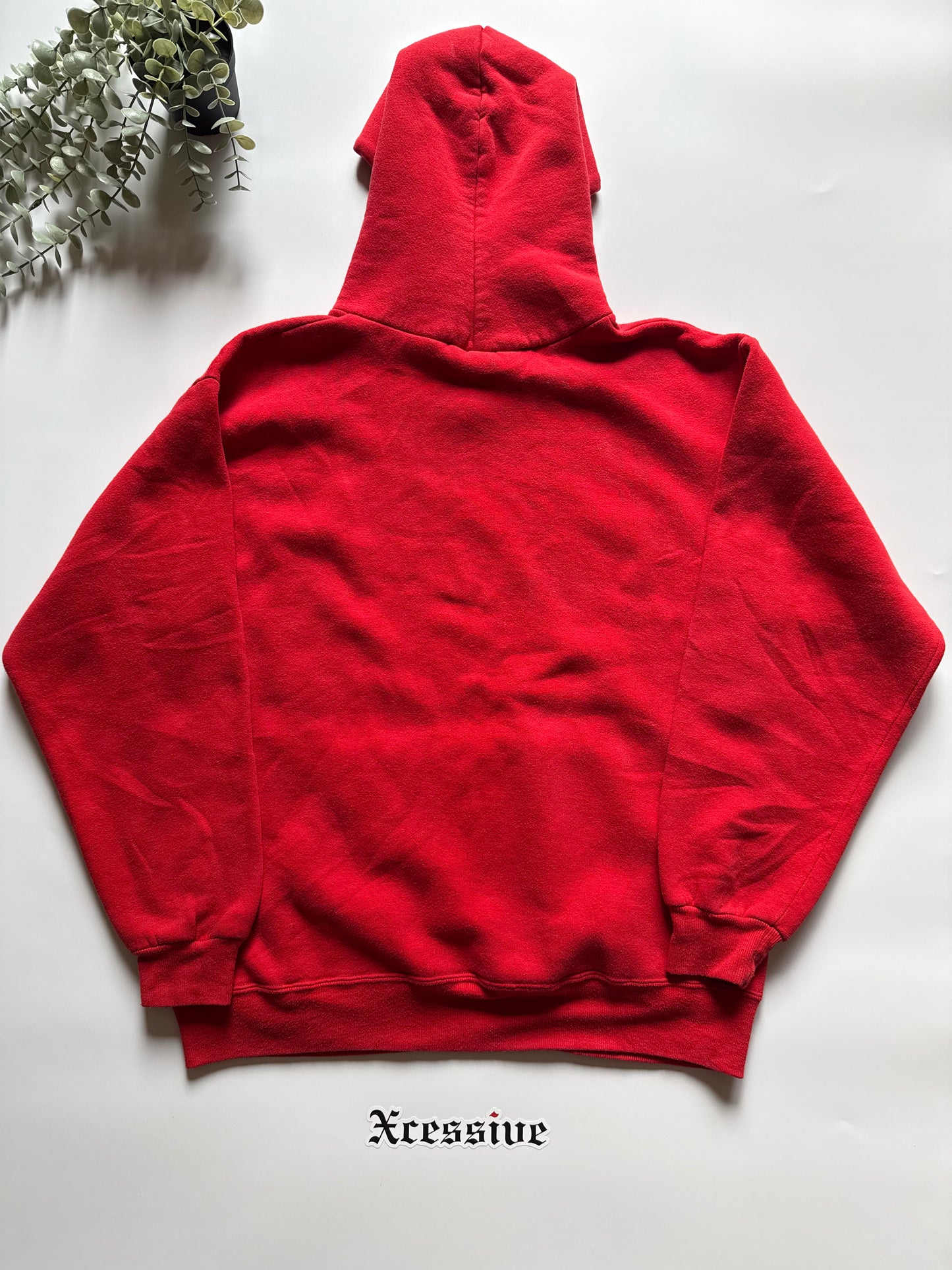 Vintage Russell Athletic Super Weights Red Hoodie