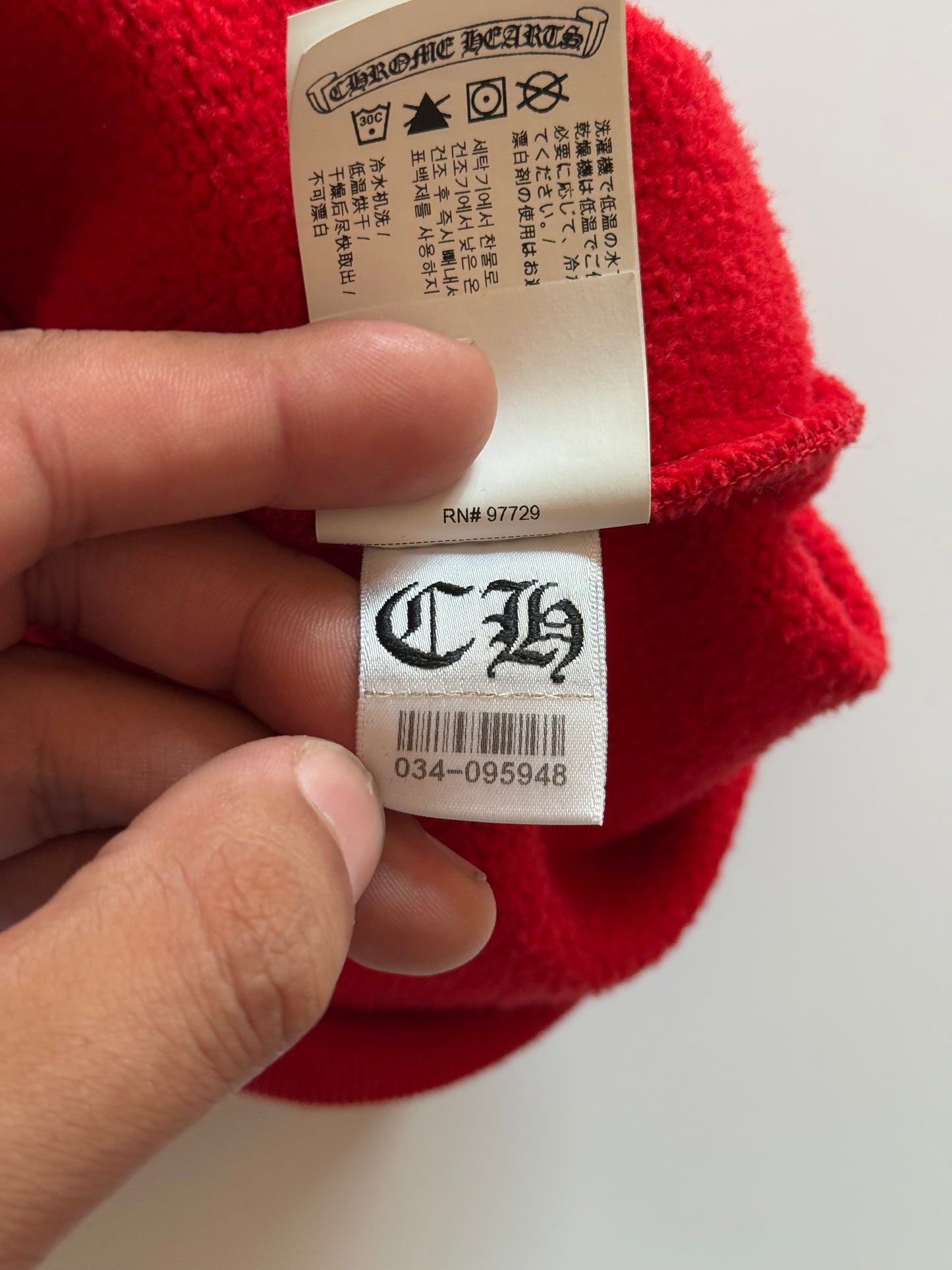 Chrome Hearts King Taco Red Quarter Zip