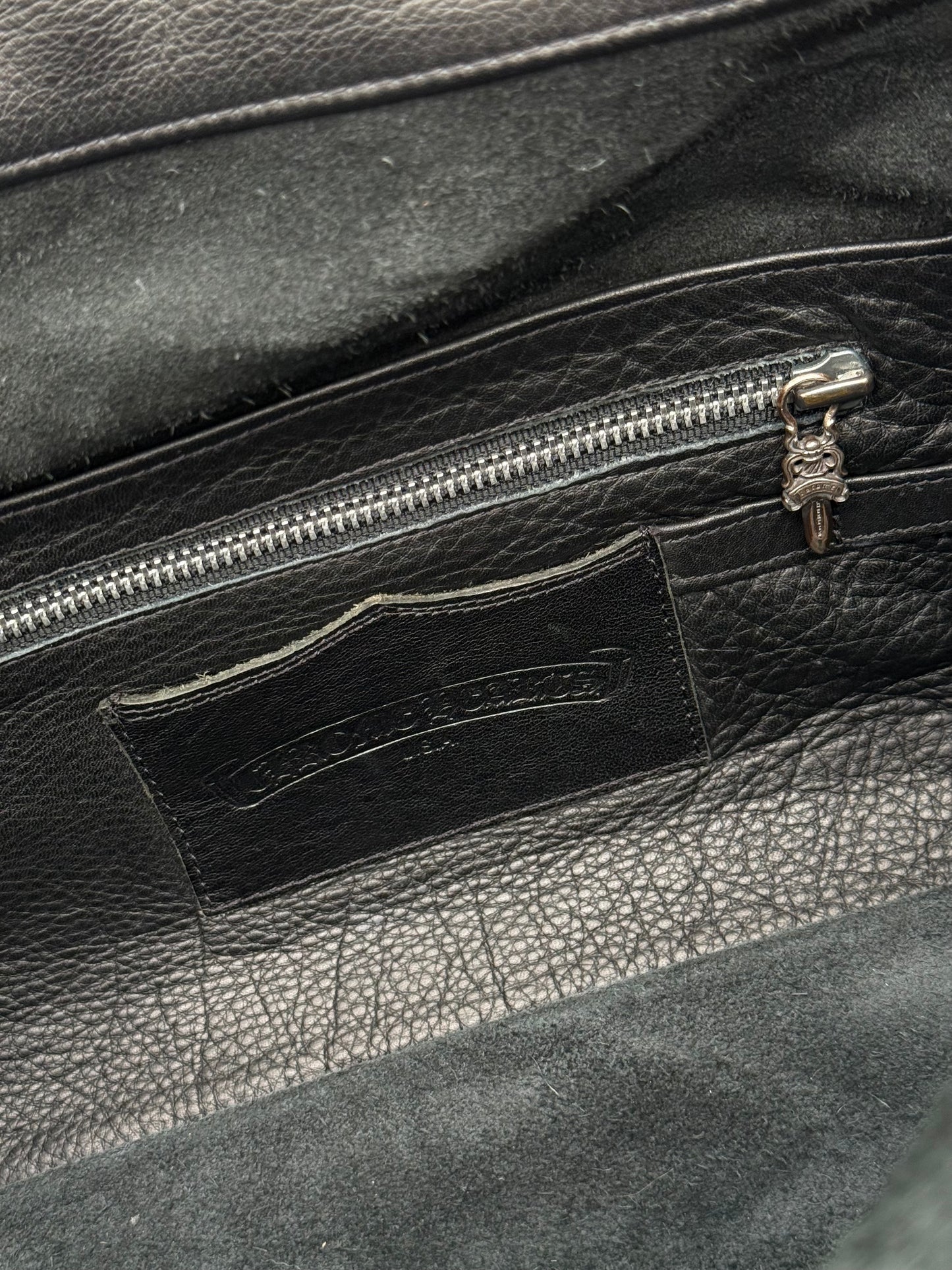 Chrome Hearts Purple Cross Patch Gunslinger Messenger Bag