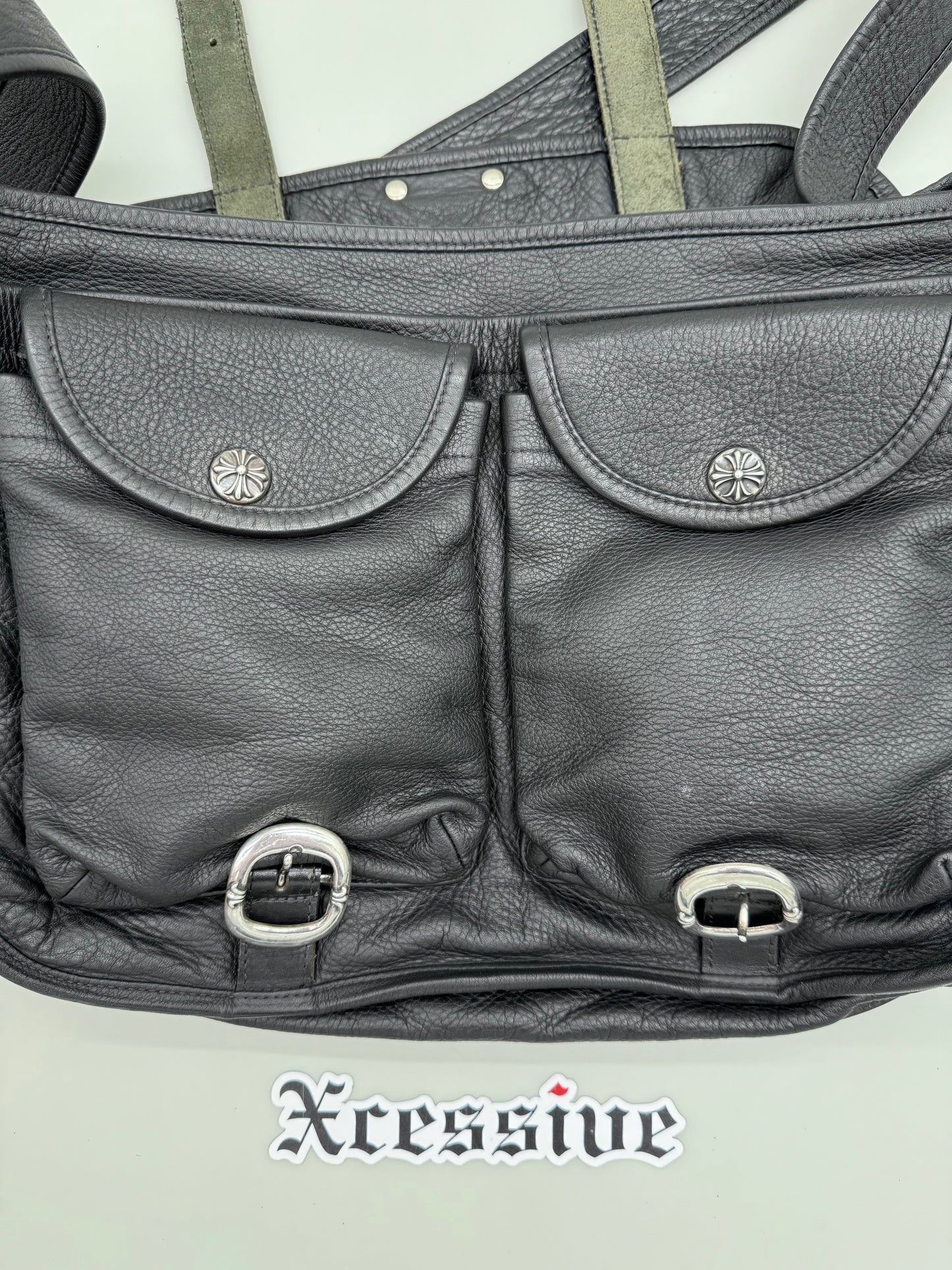 Chrome Hearts Purple Cross Patch Gunslinger Messenger Bag