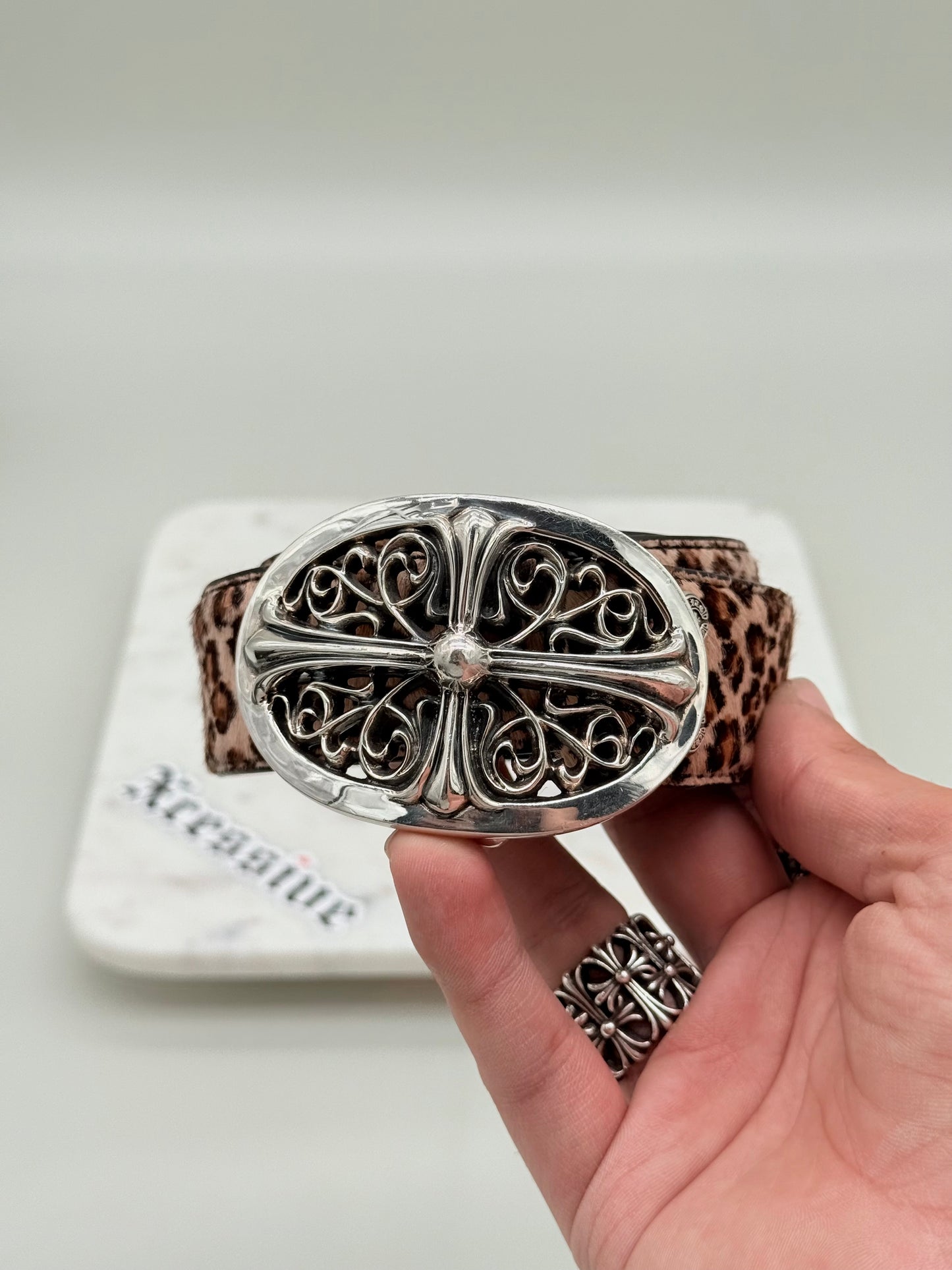Chrome Hearts Cheetah Belt