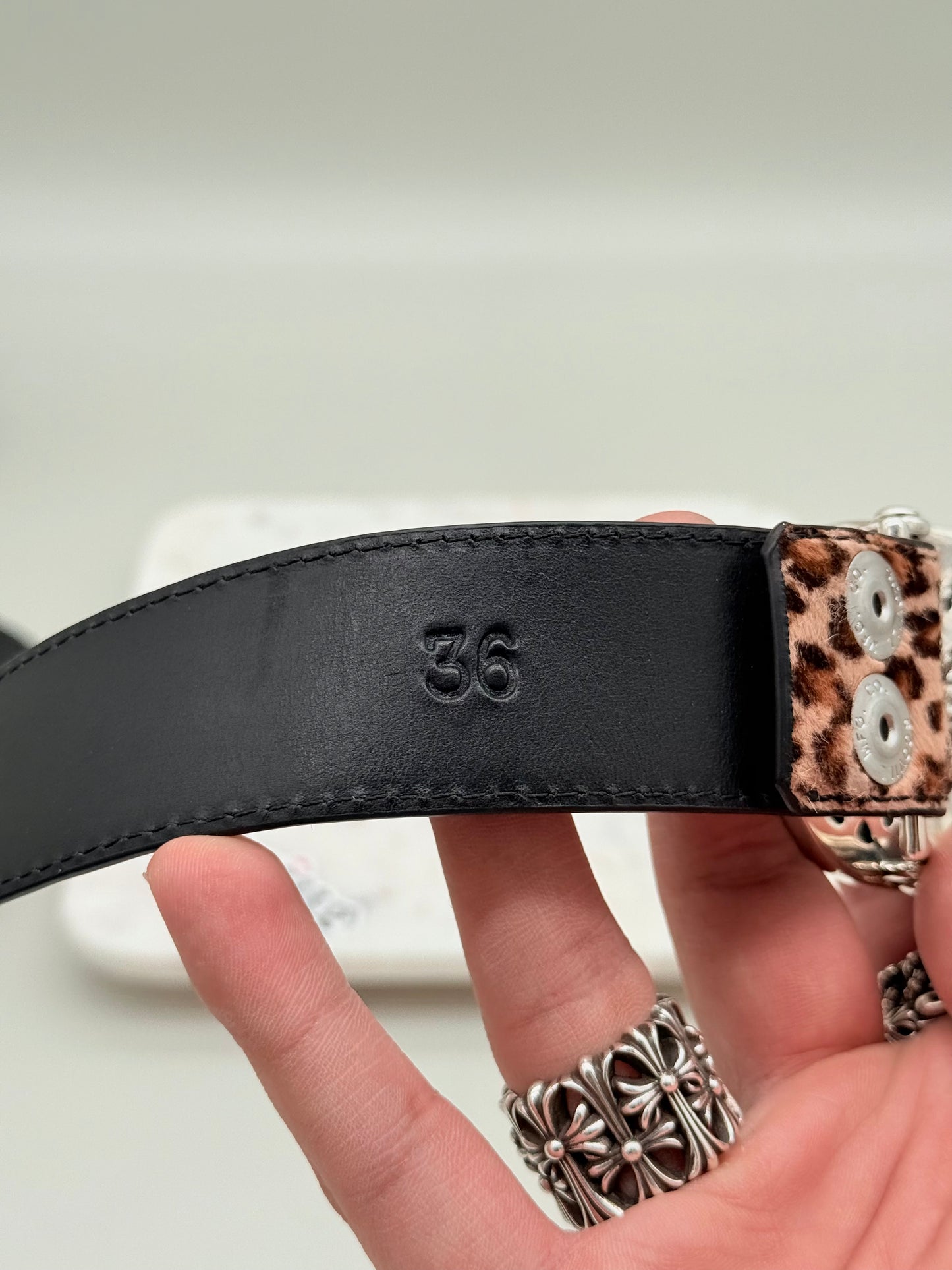 Chrome Hearts Cheetah Belt