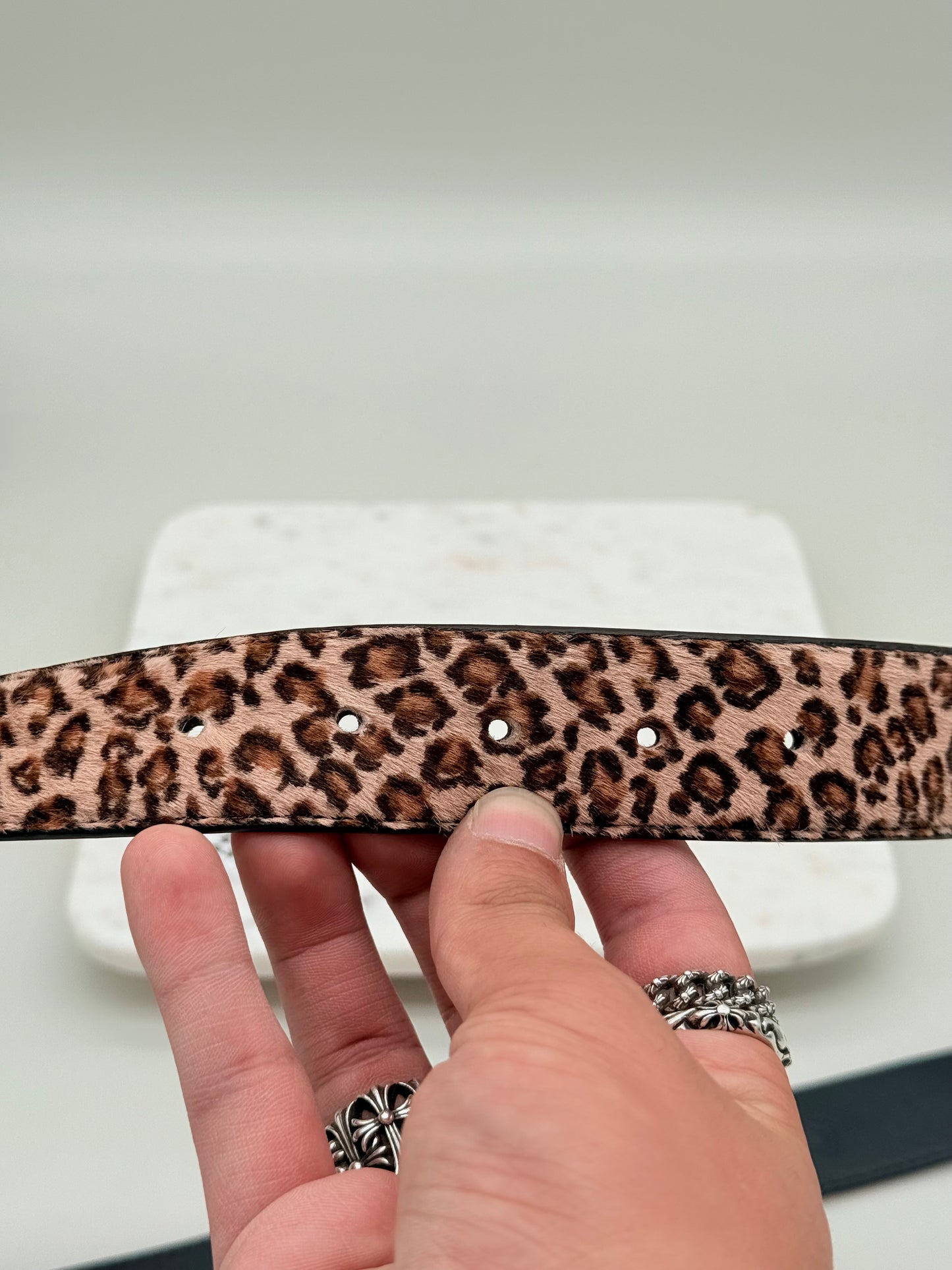 Chrome Hearts Cheetah Belt