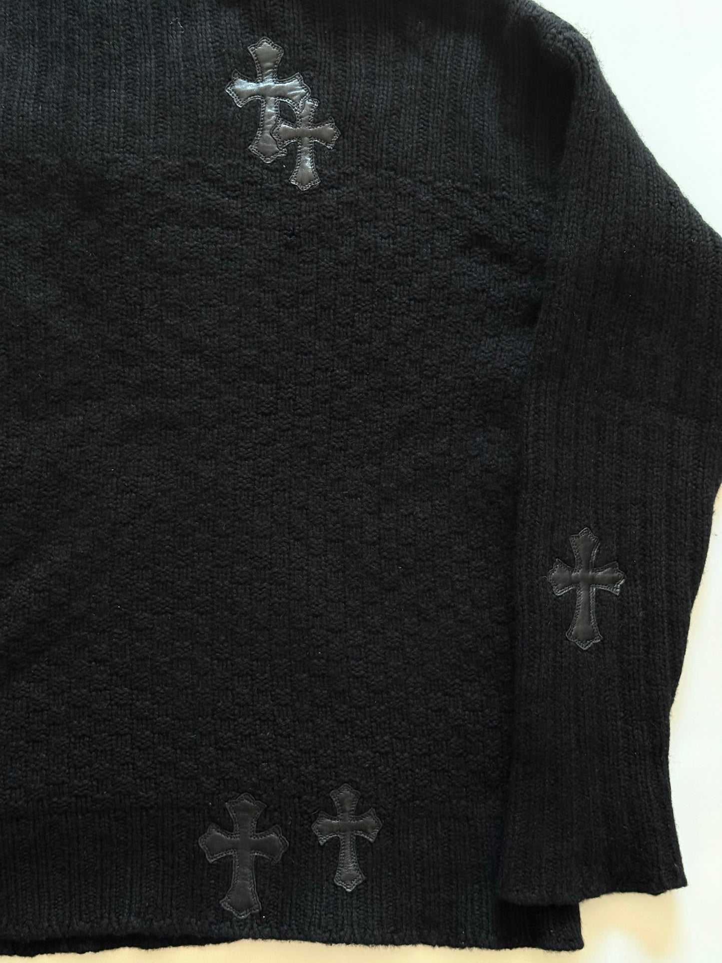 Chrome Hearts Cashmere Cross Patch Hoodie