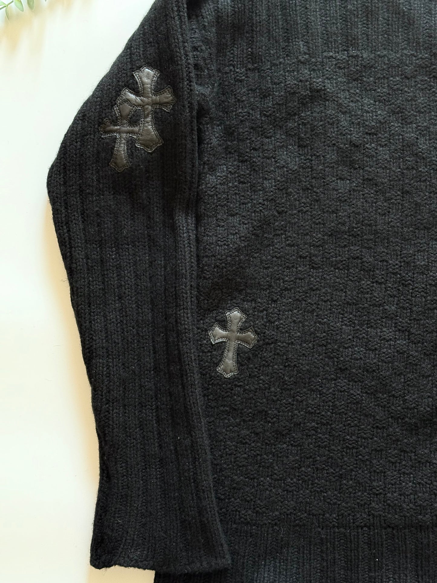 Chrome Hearts Cashmere Cross Patch Hoodie