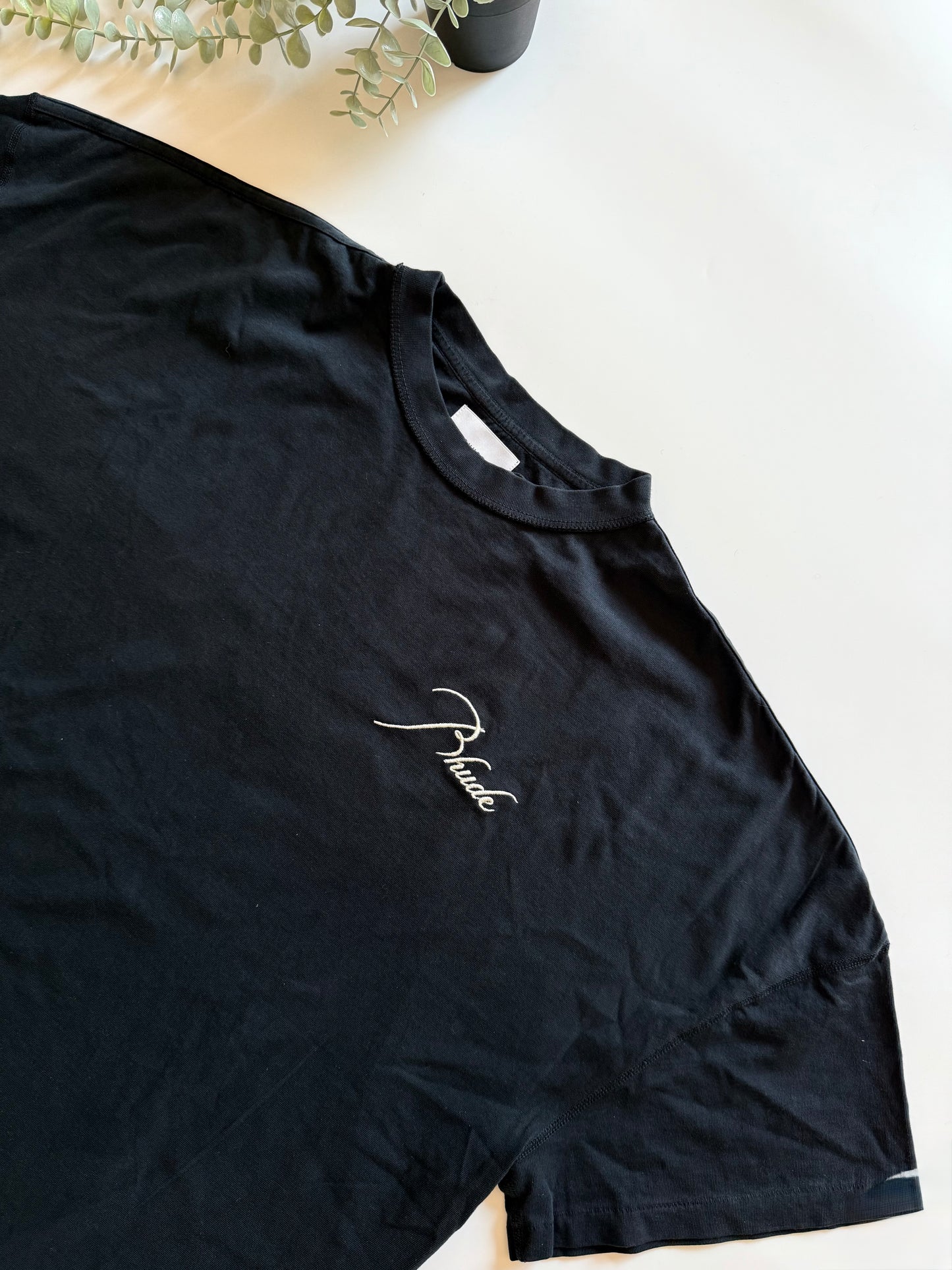 Rhude Reverse Tee Vintage Black