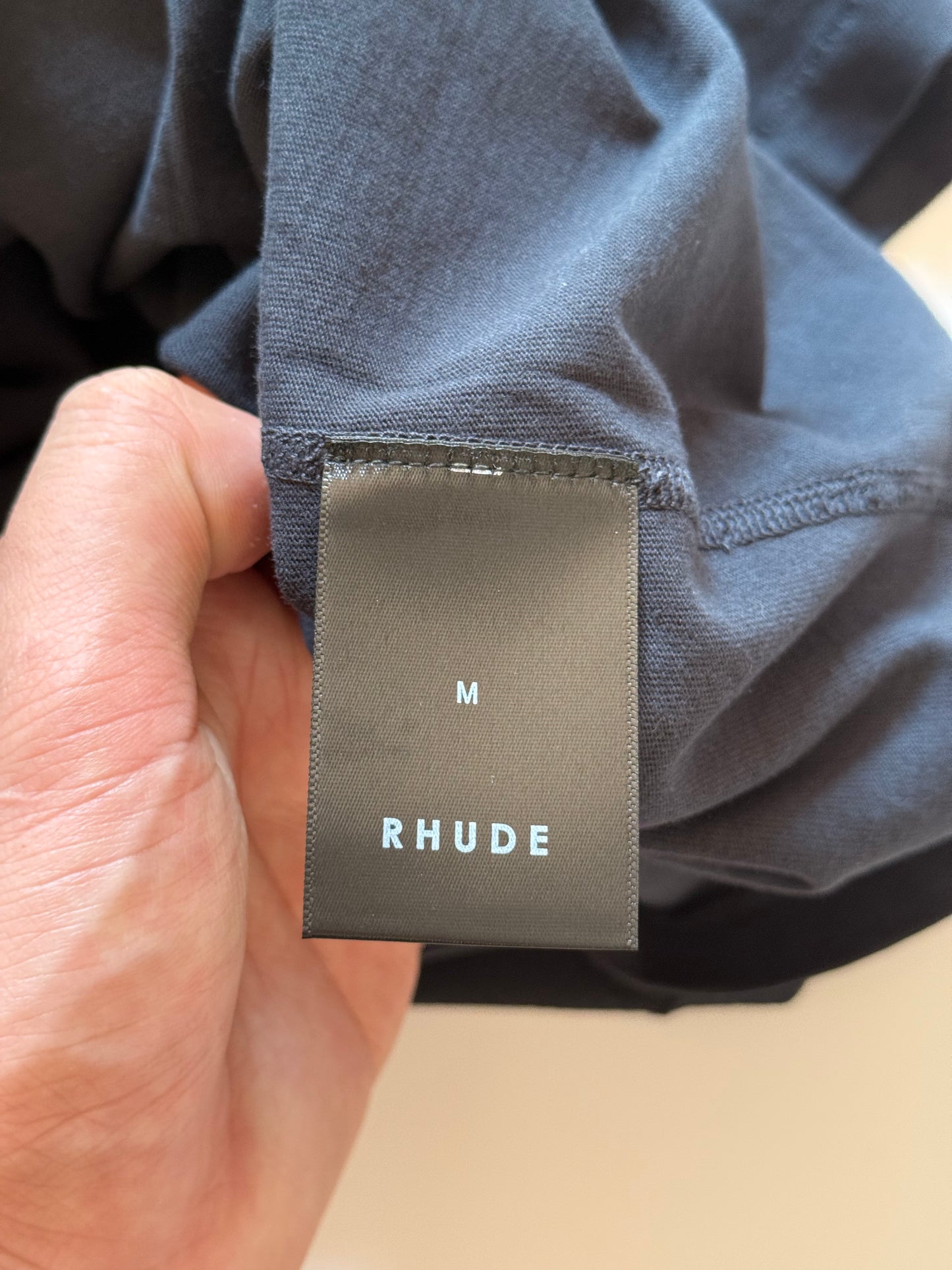 Rhude Reverse Tee Vintage Black