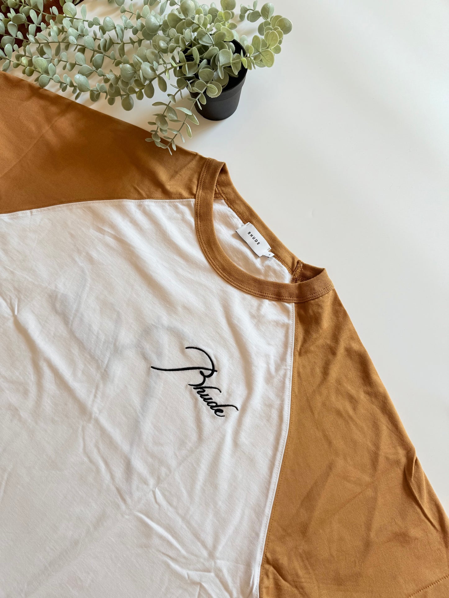 Rhude Raglan Tee Vintage Tan