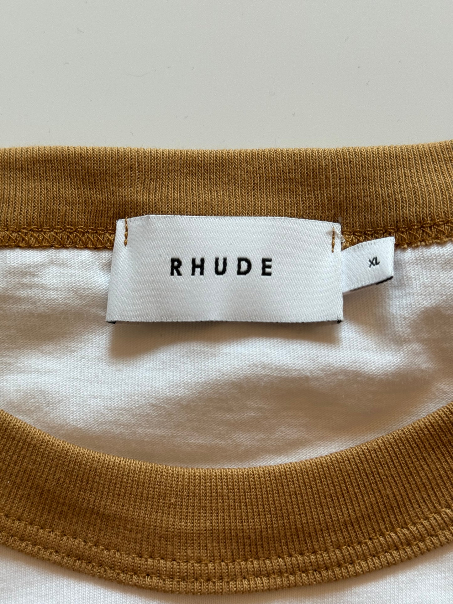 Rhude Raglan Tee Vintage Tan