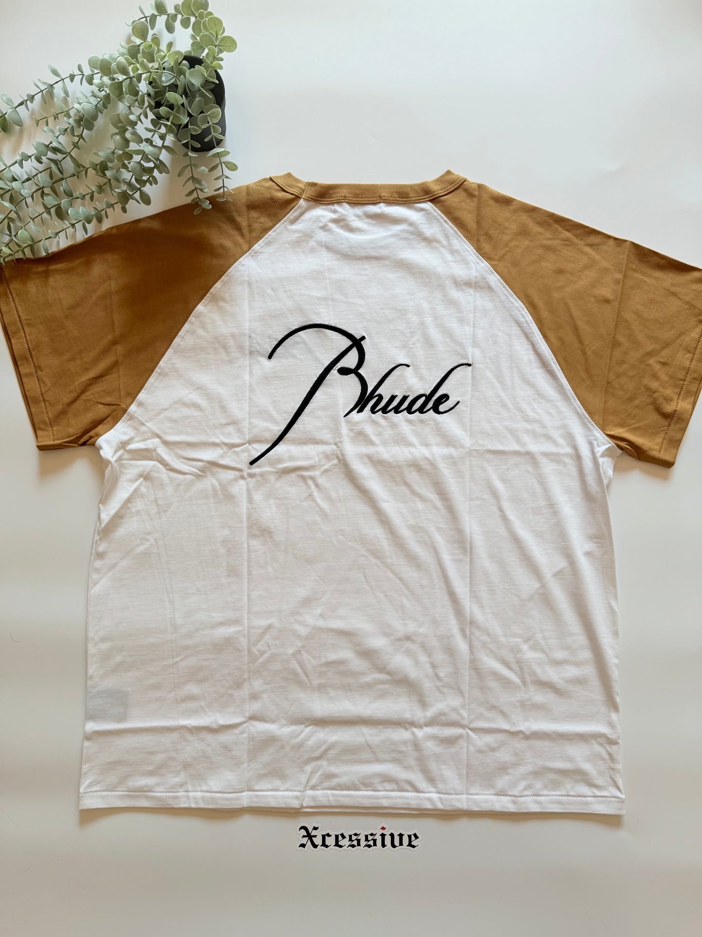Rhude Raglan Tee Vintage Tan