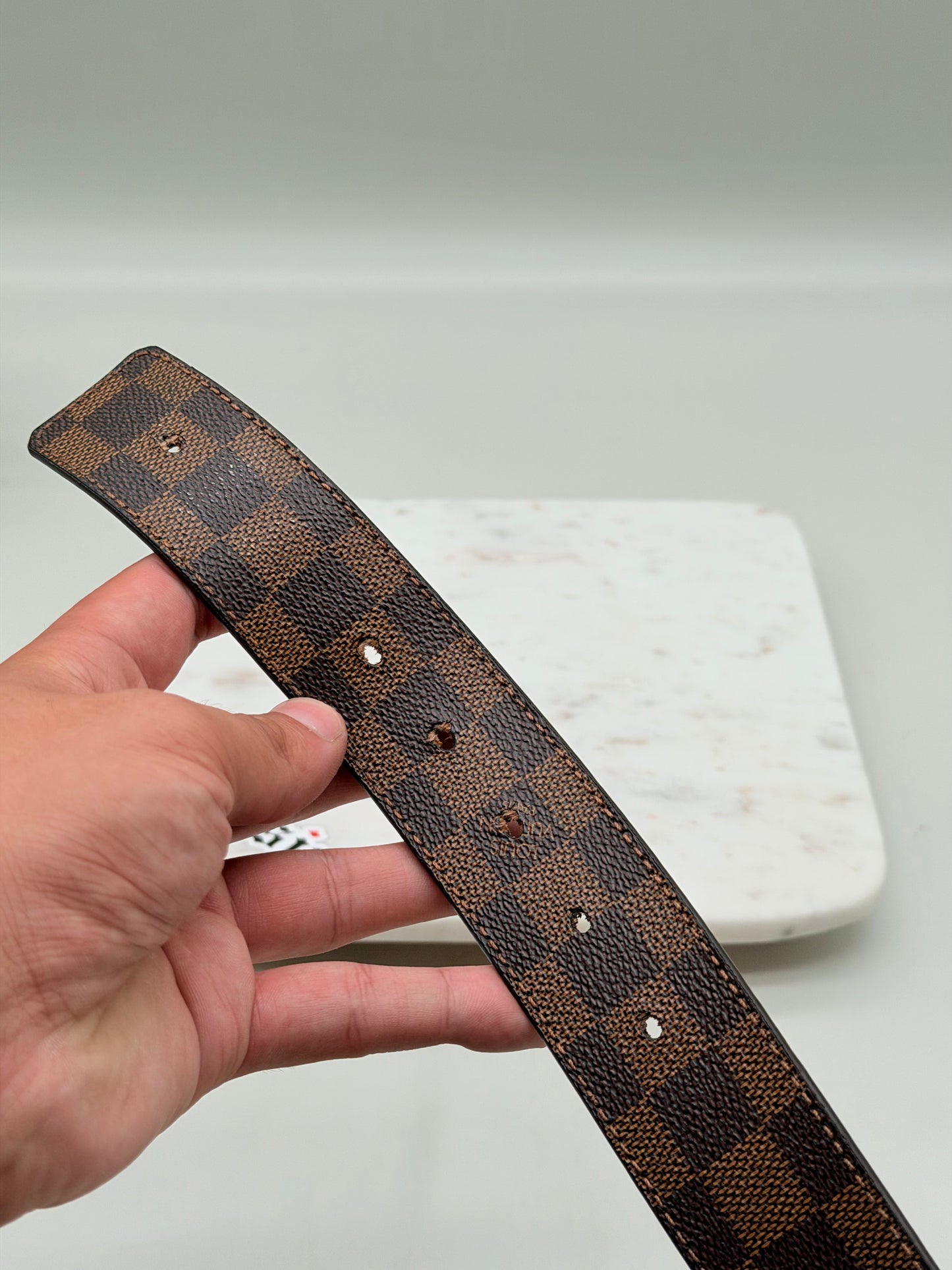 Louis Vuitton Initials Brown Damier Belt
