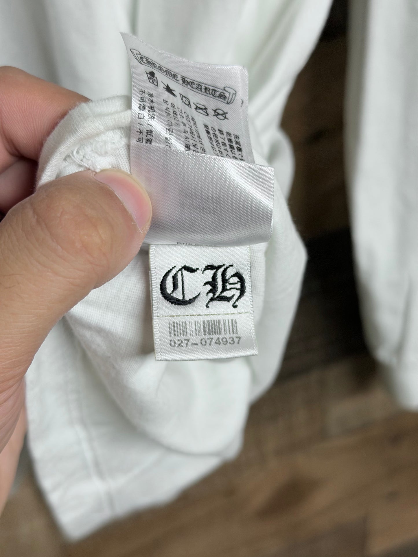 Chrome Hearts Multi Logo White Long Sleeve Tee