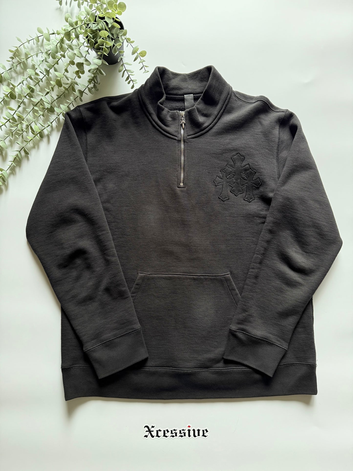 Chrome Hearts Black Paper Jam Quarter Zip