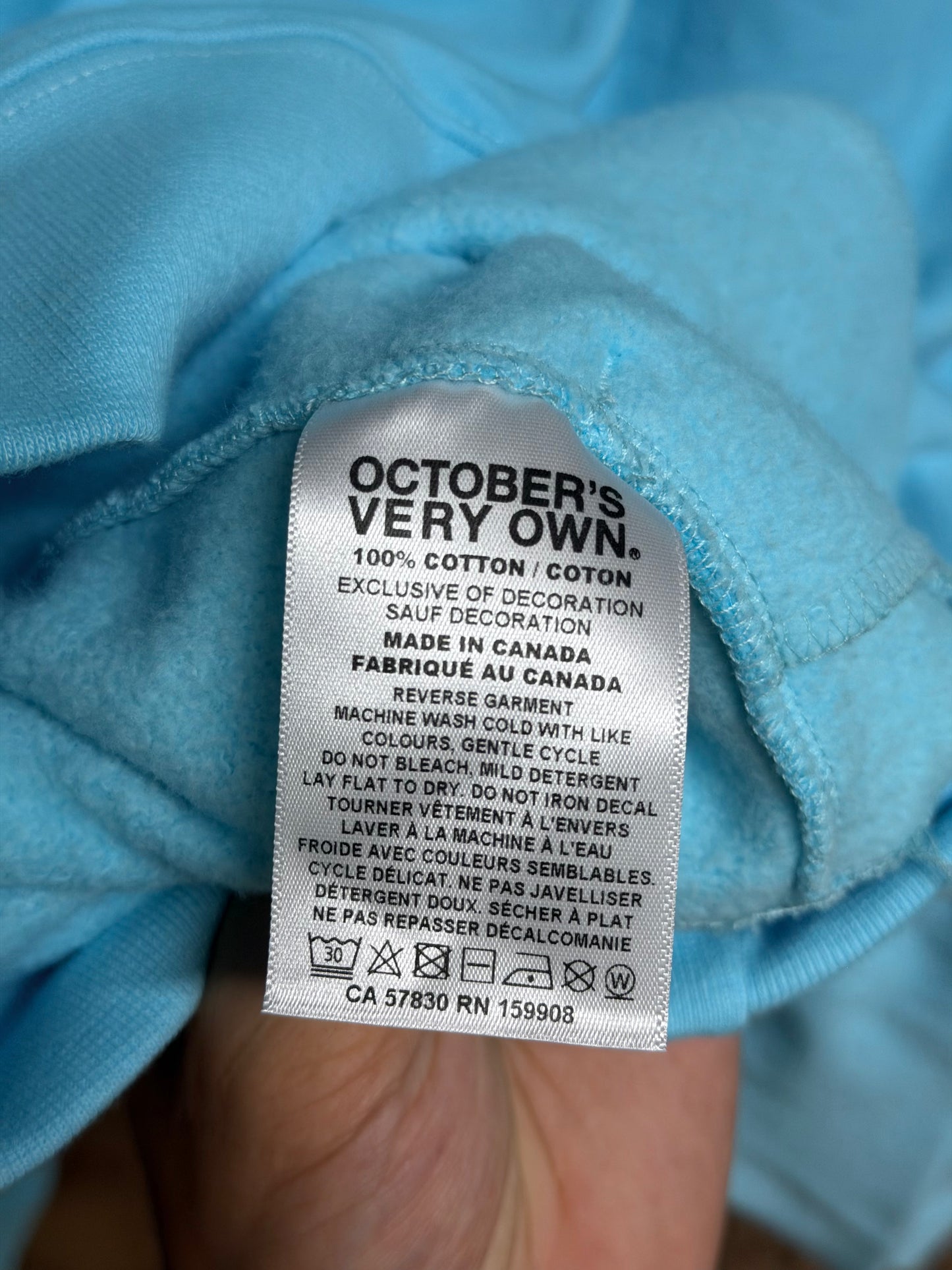 Drake OVO Iceman Hoodie Ice Blue