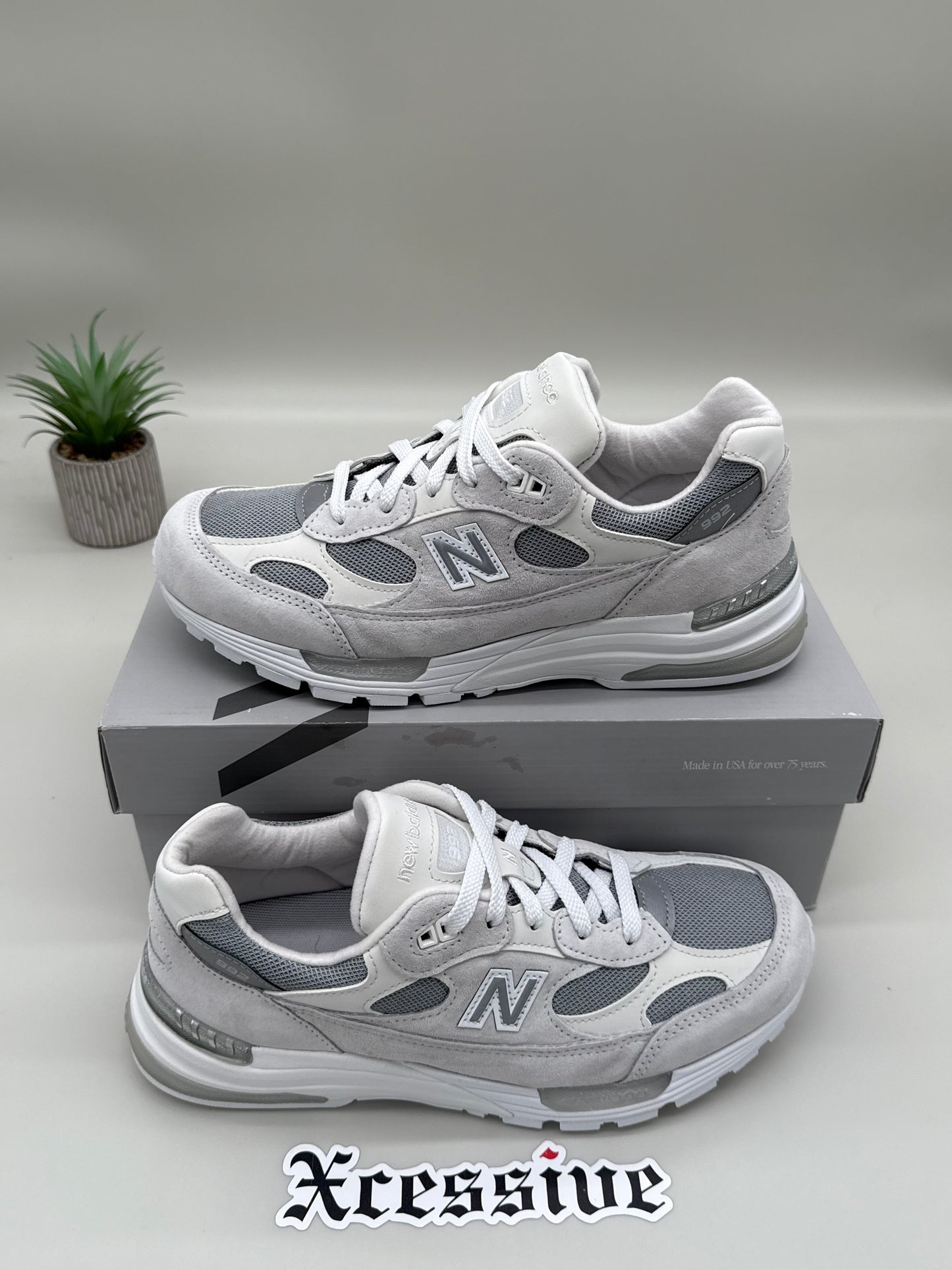 New Balance 992 White Reflection