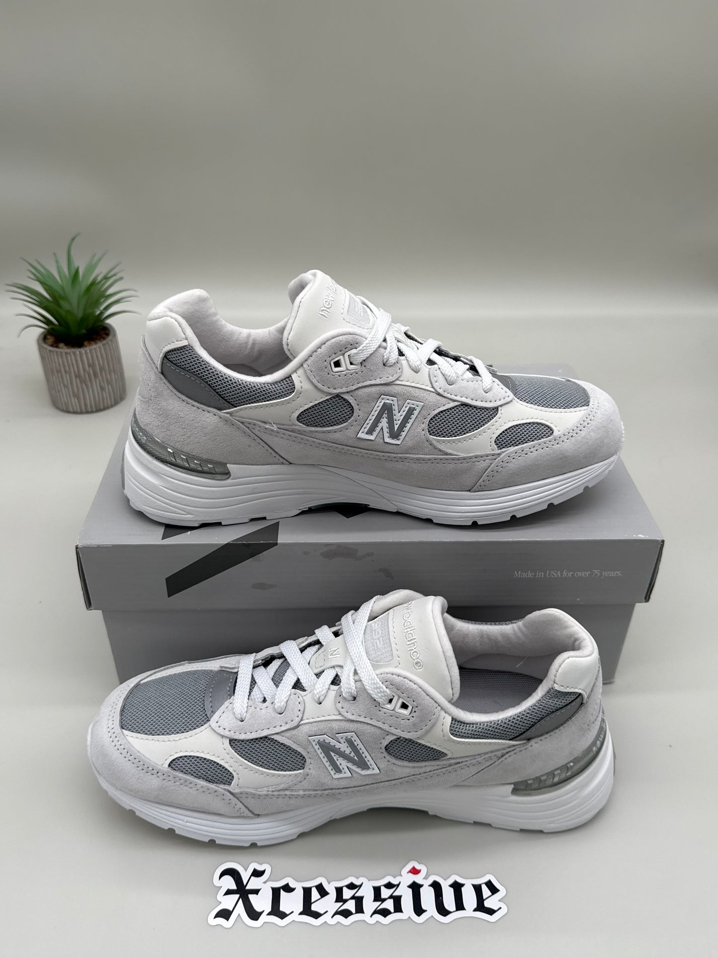 New Balance 992 White Reflection