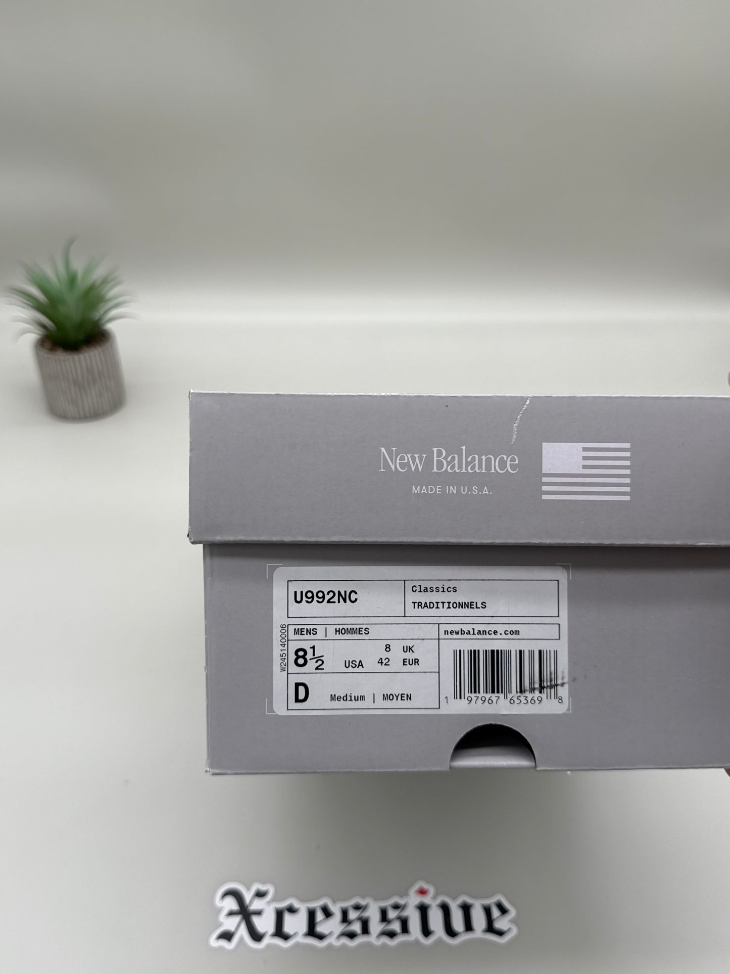 New Balance 992 White Reflection