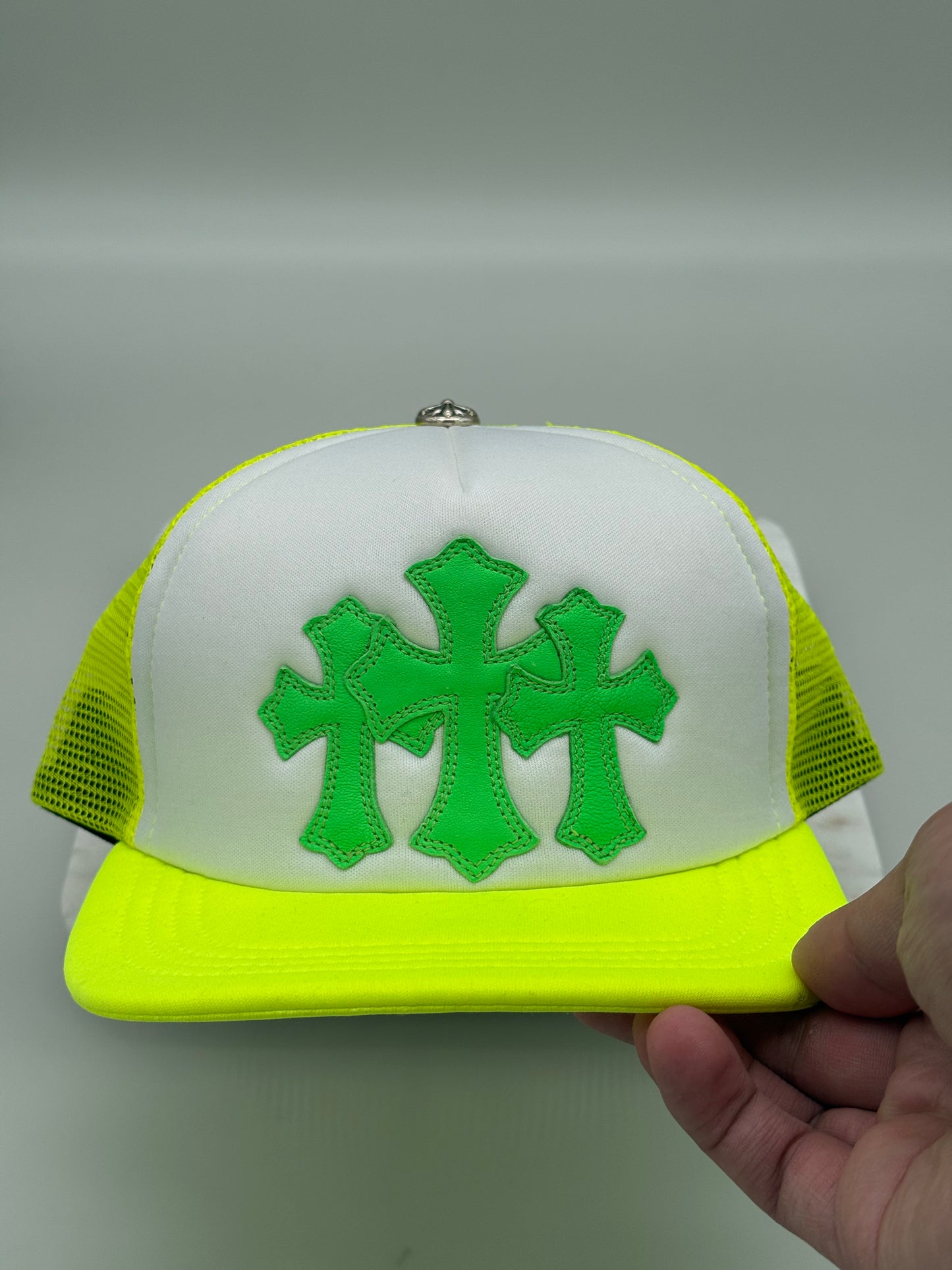 Chrome Hearts Cemetery Hat Neon Yellow