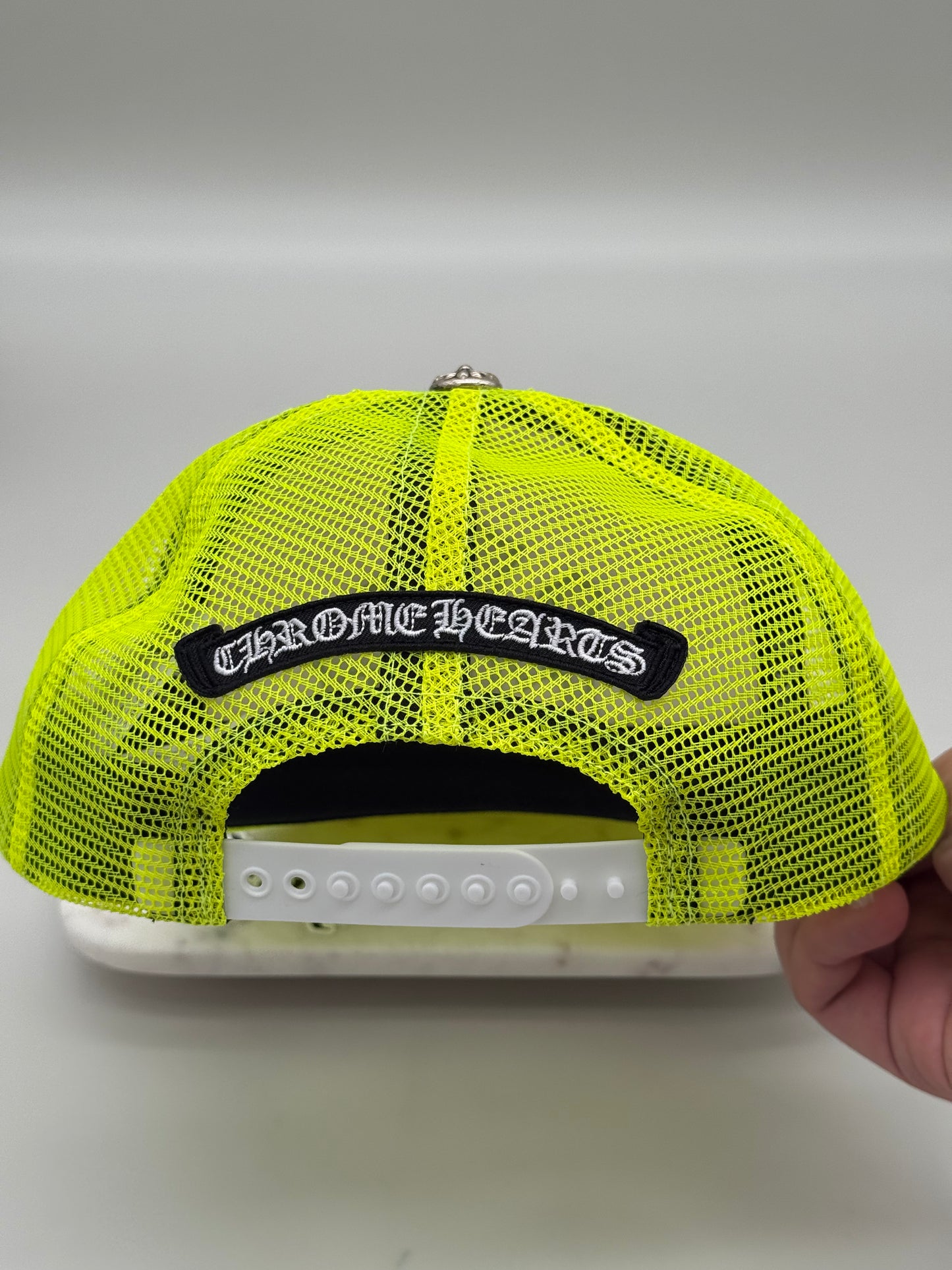 Chrome Hearts Cemetery Hat Neon Yellow