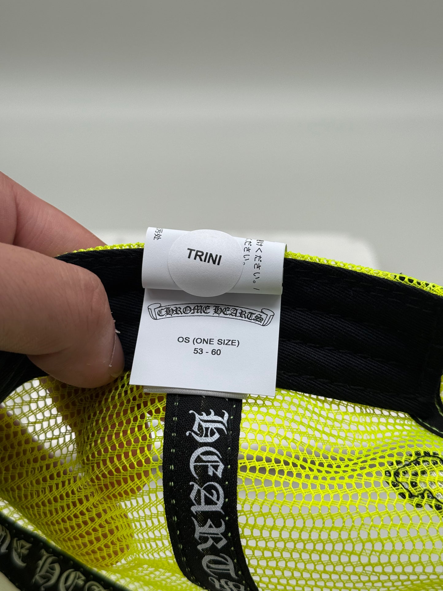 Chrome Hearts Cemetery Hat Neon Yellow