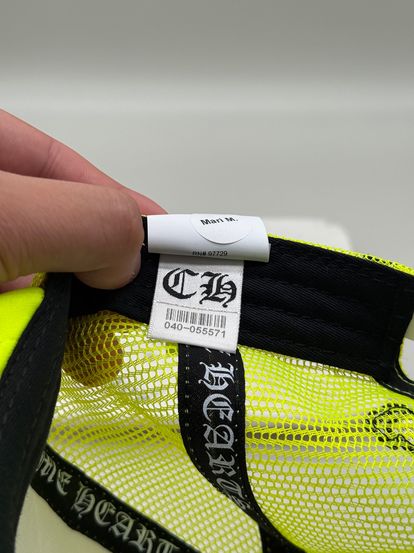 Chrome Hearts Cemetery Hat Neon Yellow