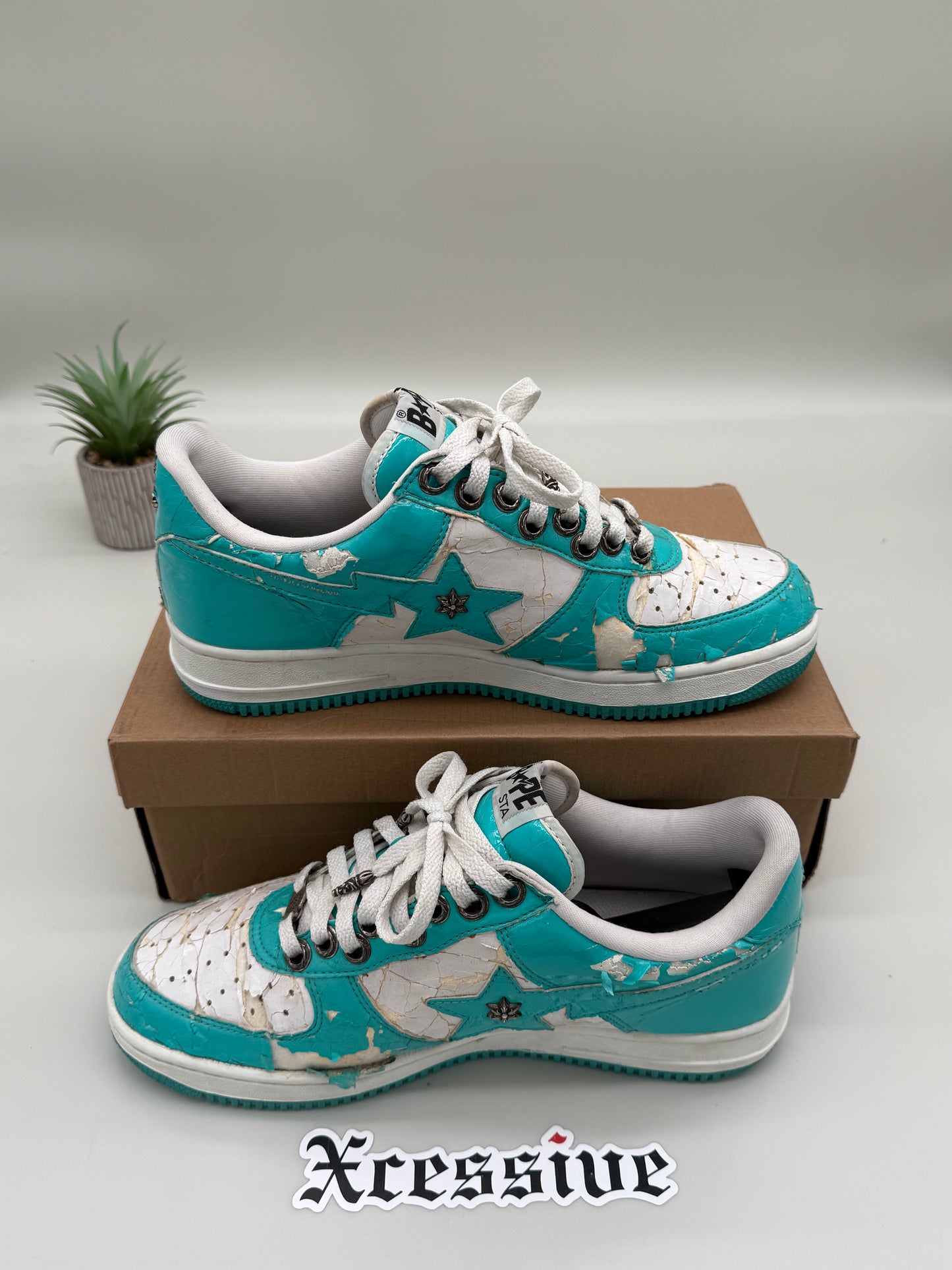 A Bathing Ape Bapesta NYC Chrome Hearts