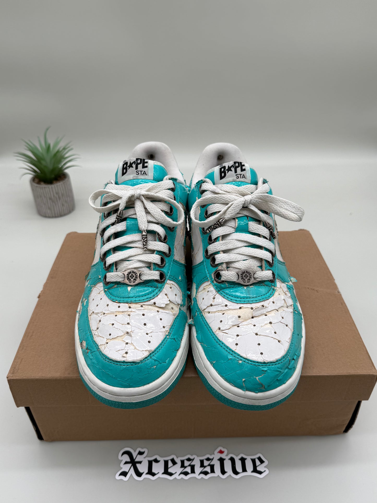 A Bathing Ape Bapesta NYC Chrome Hearts