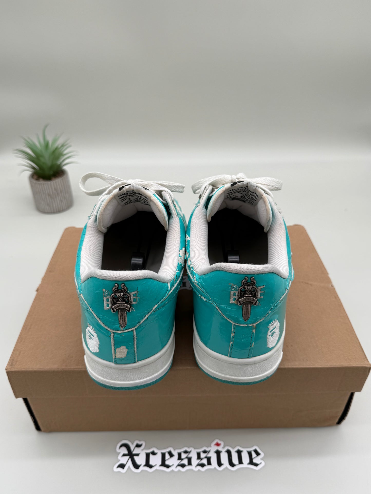 A Bathing Ape Bapesta NYC Chrome Hearts