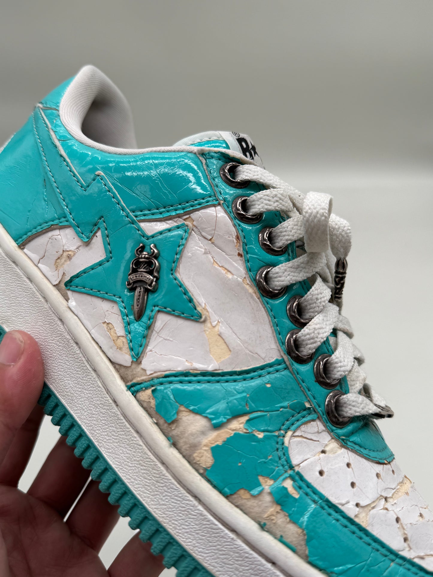 A Bathing Ape Bapesta NYC Chrome Hearts