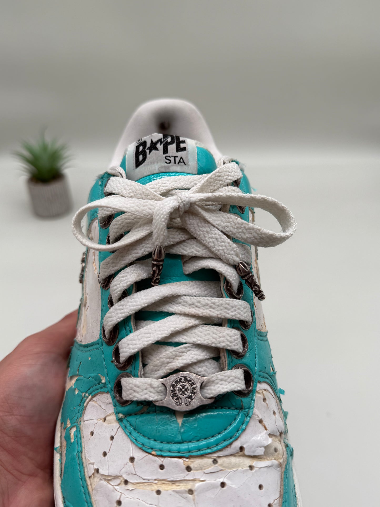 A Bathing Ape Bapesta NYC Chrome Hearts