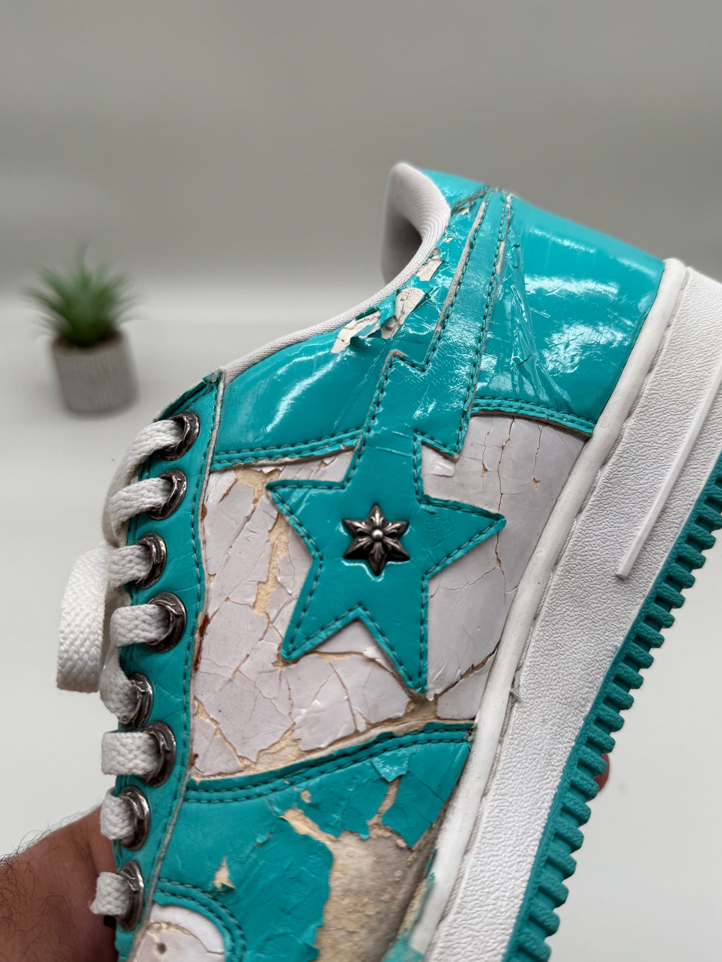 A Bathing Ape Bapesta NYC Chrome Hearts