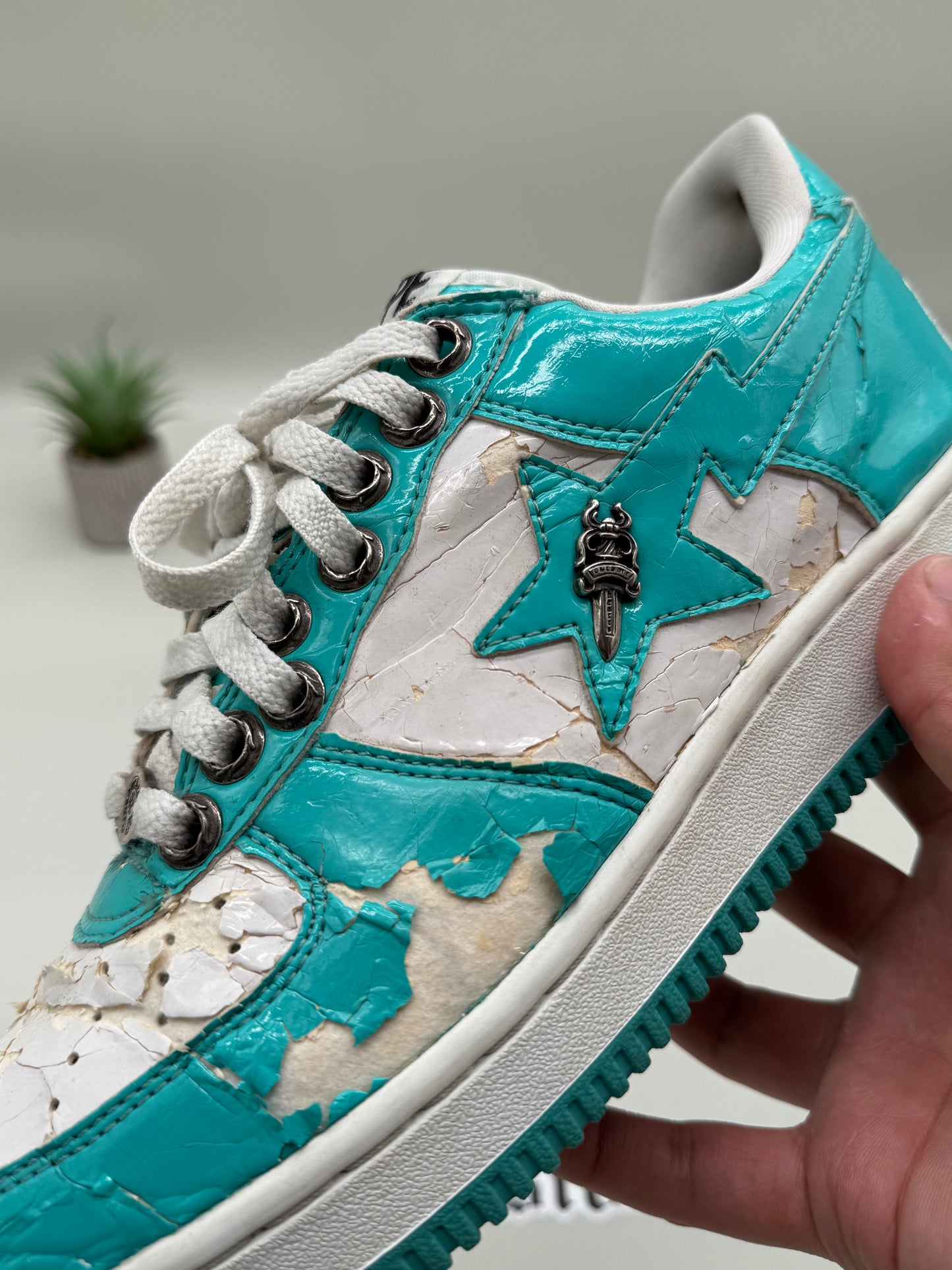 A Bathing Ape Bapesta NYC Chrome Hearts