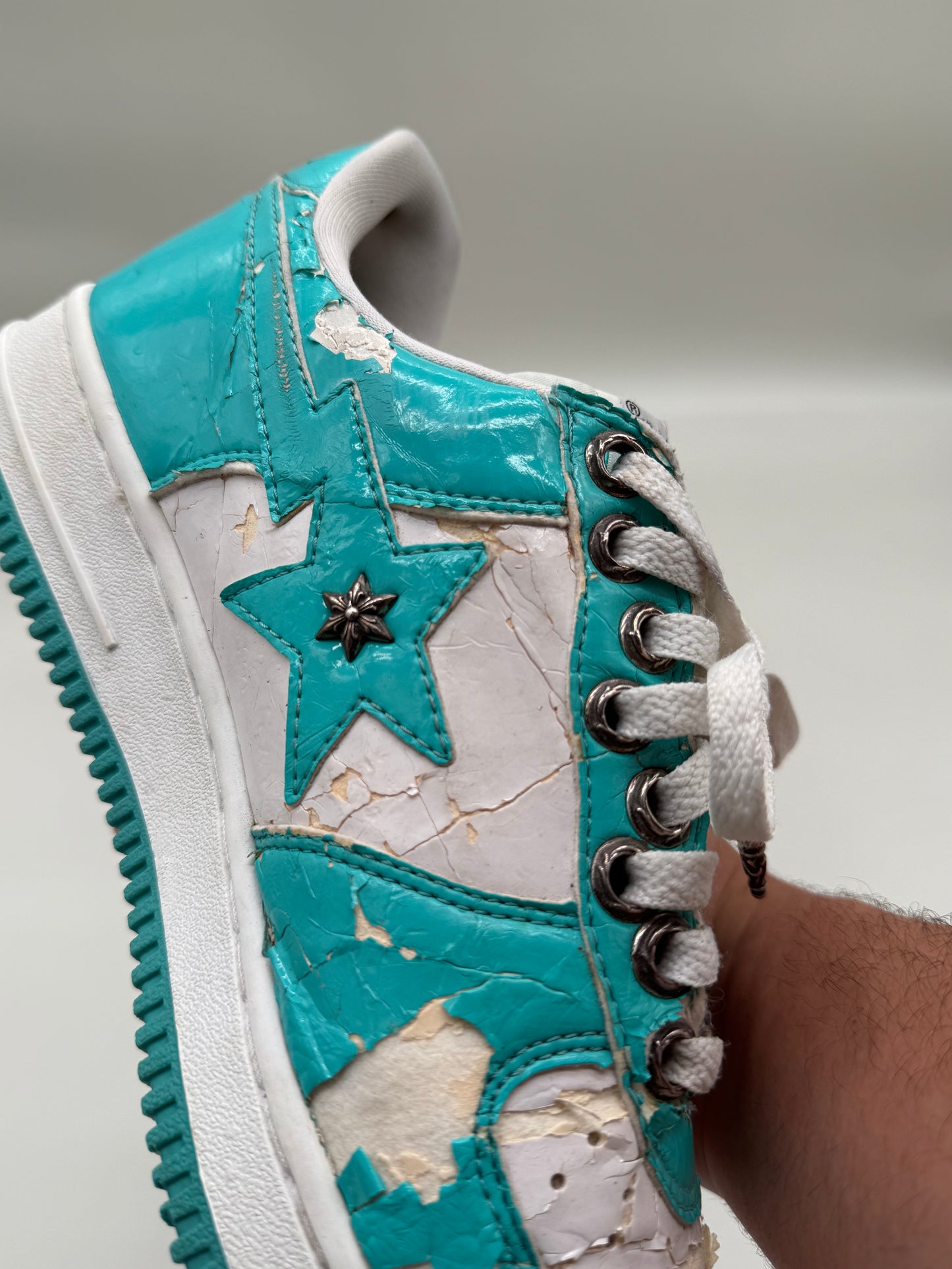 A Bathing Ape Bapesta NYC Chrome Hearts